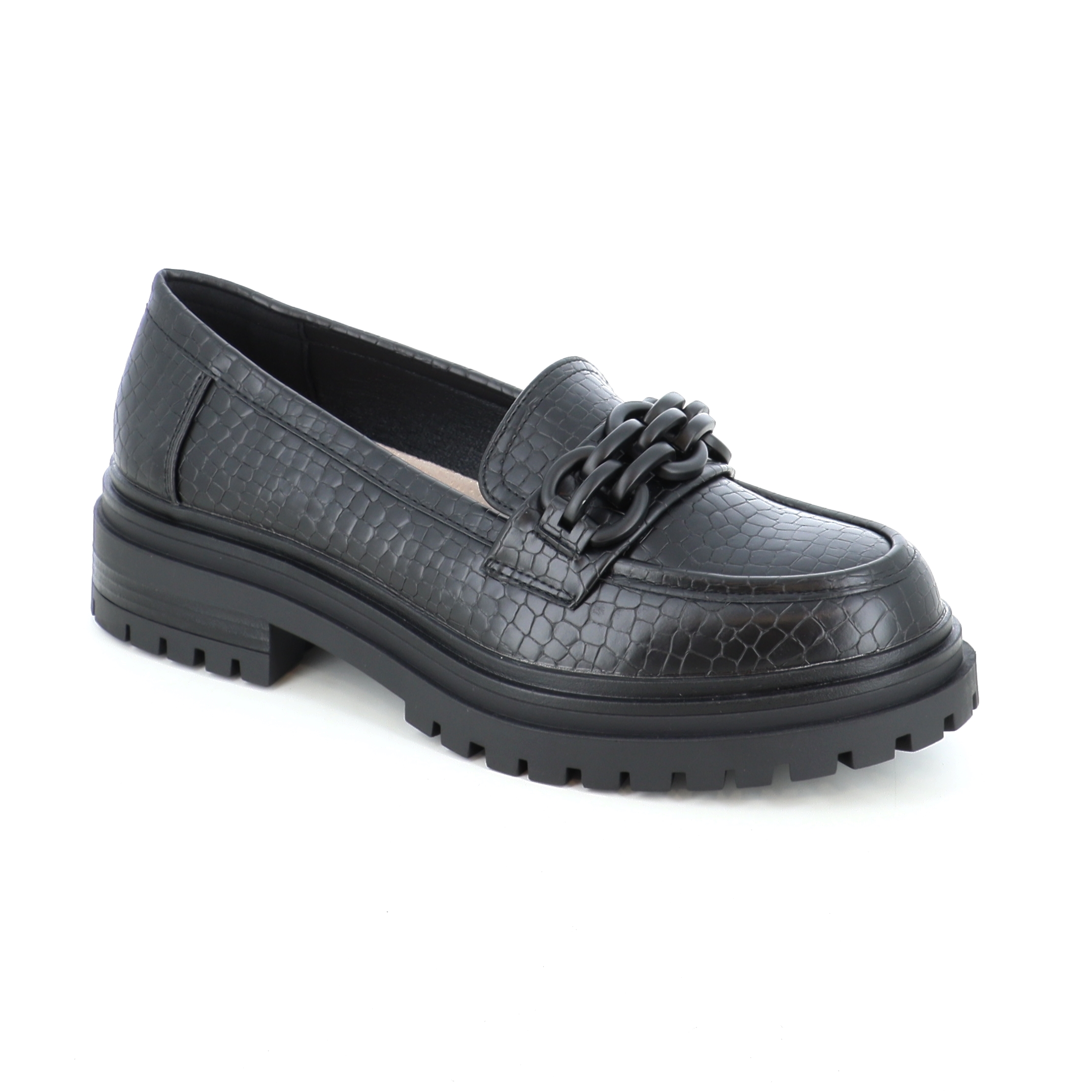 2553 ΓΥΝΑΙΚΕΙΟ ΥΠΟΔΗΜΑ LOAFERS, ΜΑΥΡΟ