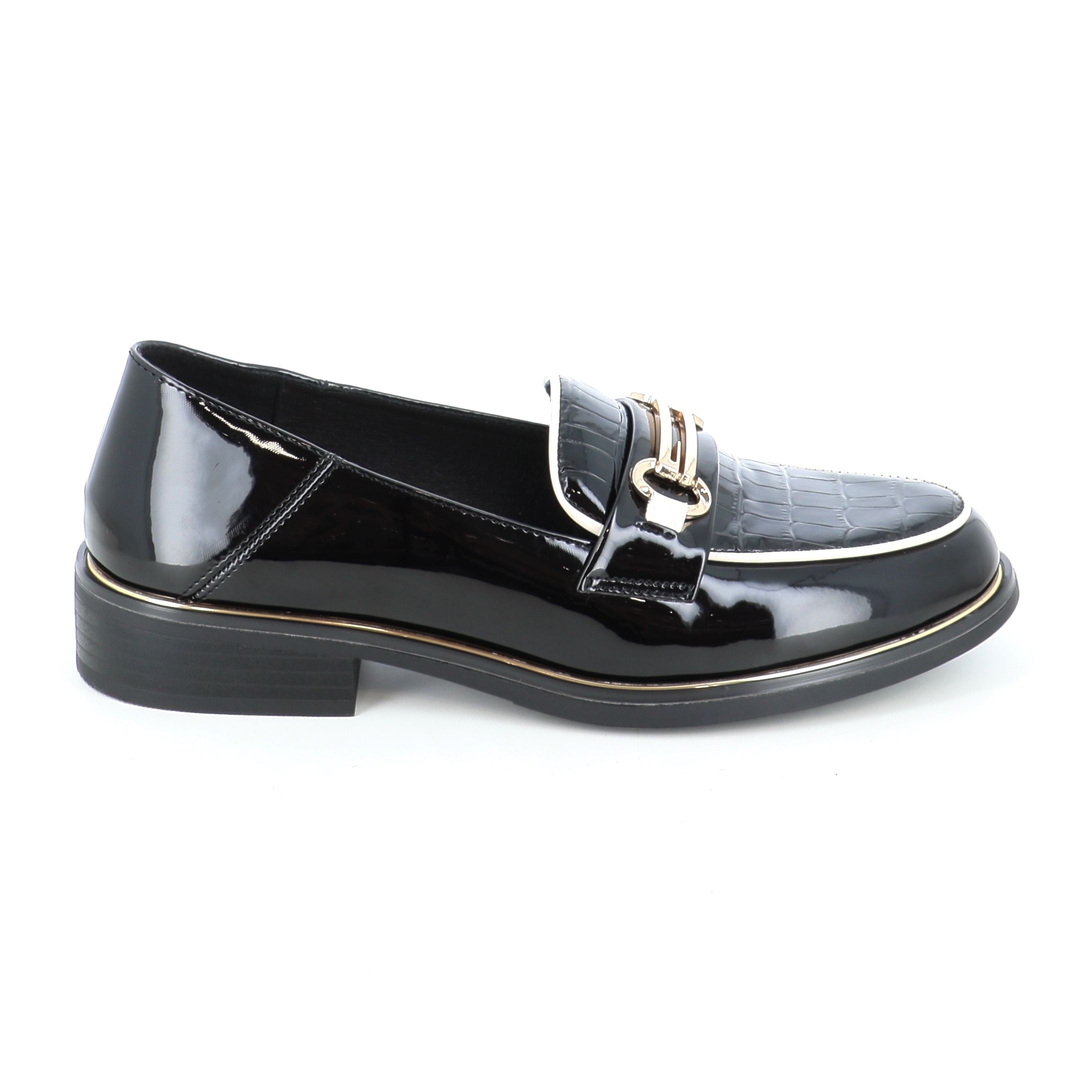 2555 ΓΥΝΑΙΚΕΙΟ ΥΠΟΔΗΜΑ LOAFERS, ΜΑΥΡΟ