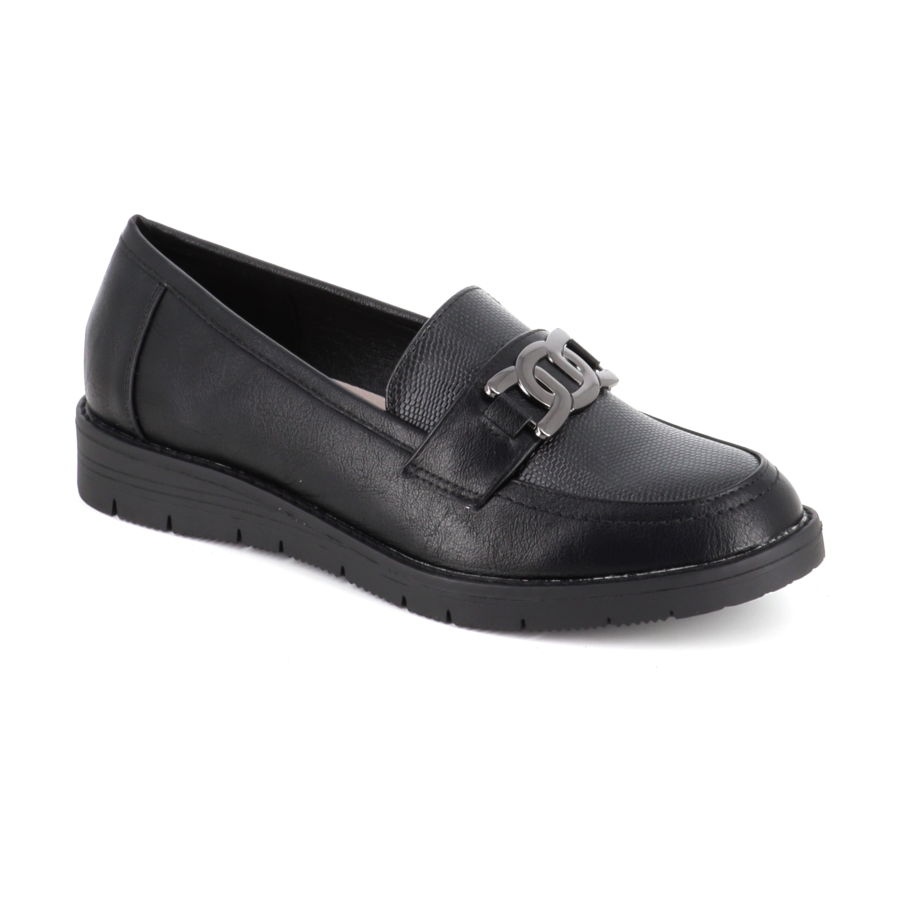 18233 ΓΥΝΑΙΚΕΙΟ ΥΠΟΔΗΜΑ LOAFERS, ΜΑΥΡΟ