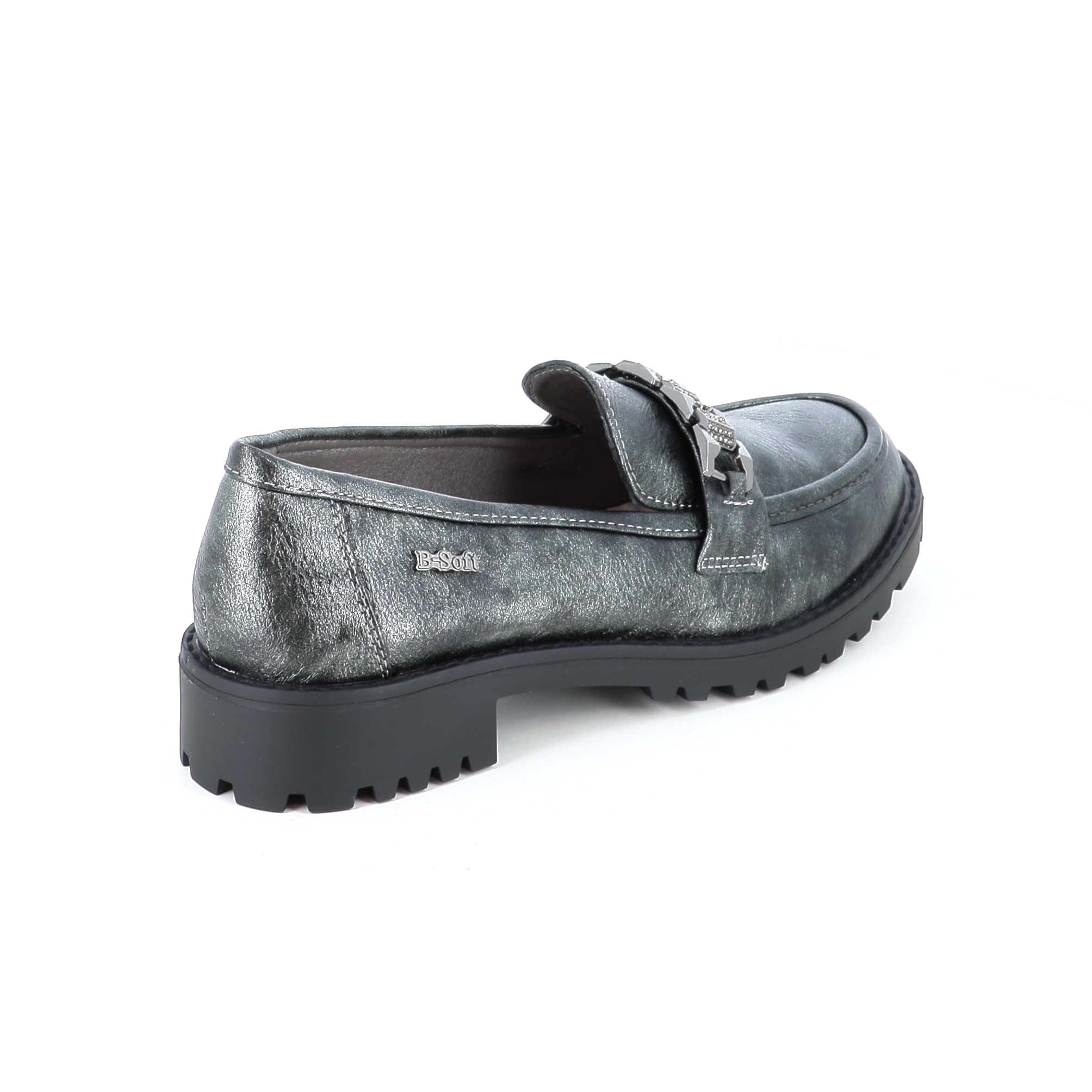 22110 Γυναικείο Παπούτσι Loafer Ασημι γυναικεία Loafers