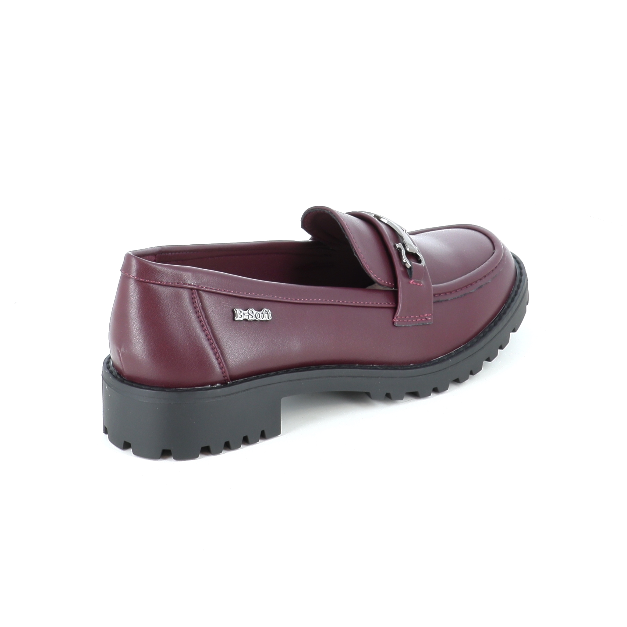 22111 Γυναικείο Παπούτσι Loafer Μπορντω γυναικεία Loafers