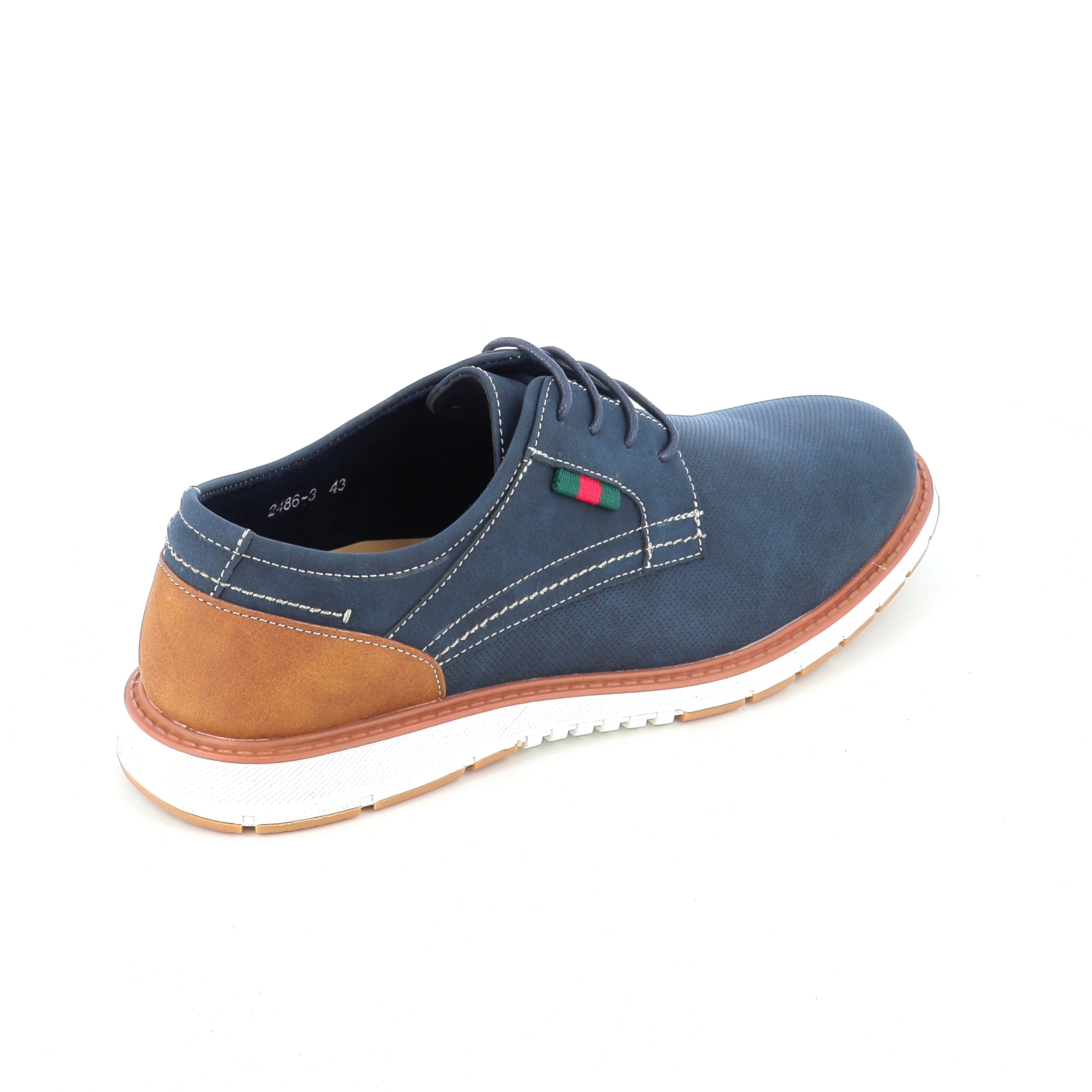 2486-3 Ανδρικό Παπούτσι Casual Μπλε ανδρικά Δετα
