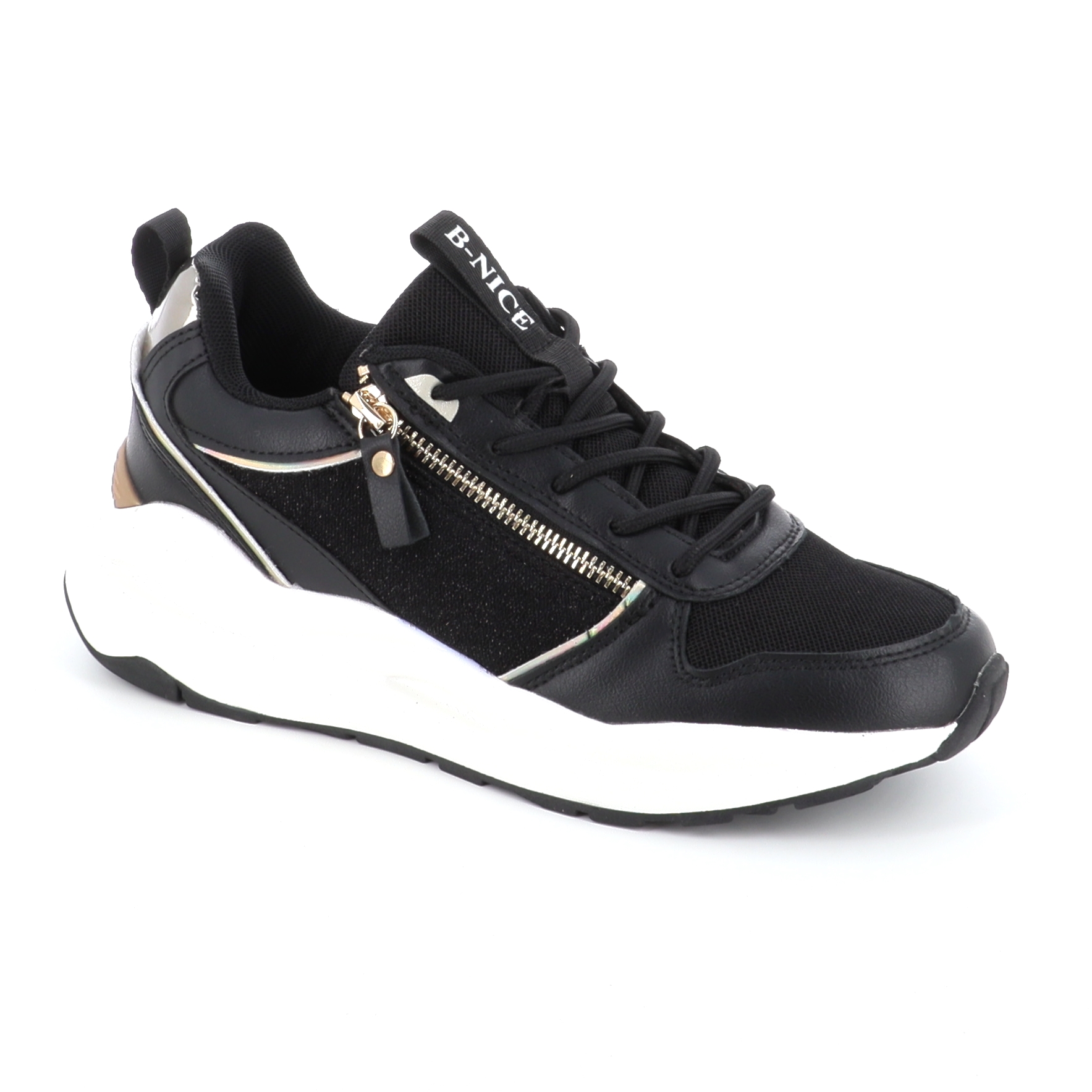 3044 ΓΥΝΑΙΚΕΙΟ ΥΠΟΔΗΜΑ SNEAKER, ΜΑΥΡΟ