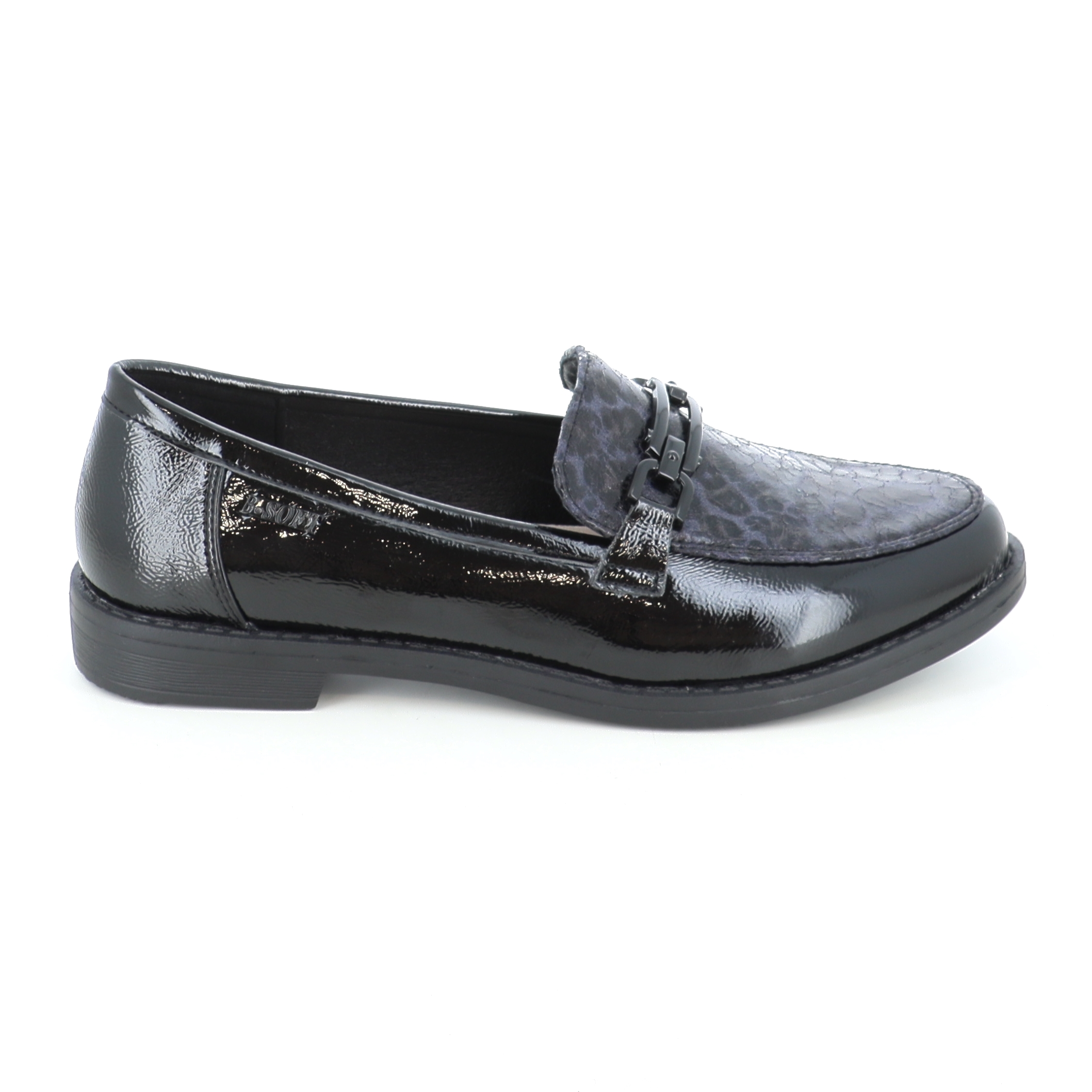 1122-01 ΓΥΝΑΙΚΕΙΟ ΥΠΟΔΗΜΑ LOAFERS, ΜΑΥΡΟ