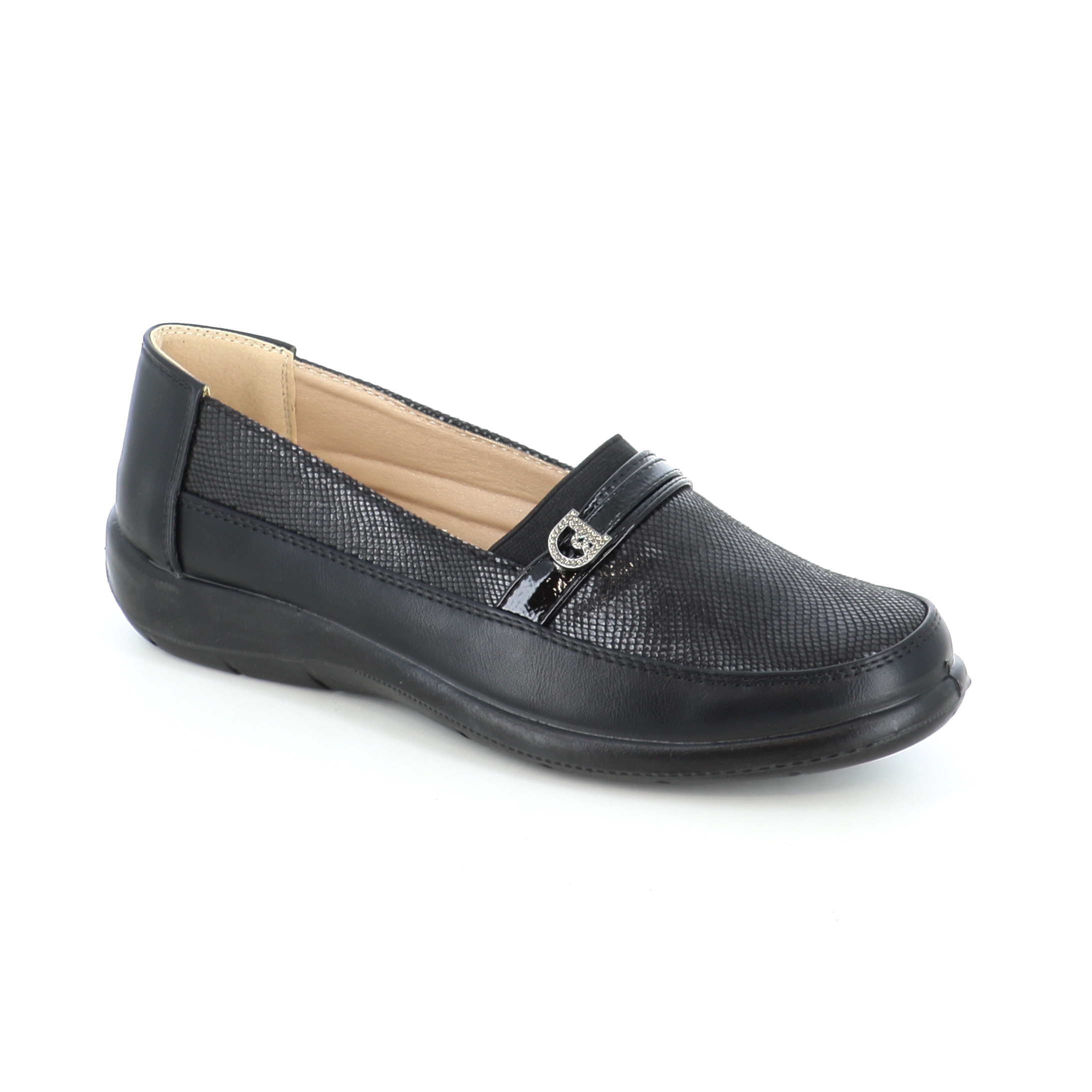 1122-06 ΓΥΝΑΙΚΕΙΟ ΥΠΟΔΗΜΑ ΜΟΚΑΣΙΝΙ, ΜΑΥΡΟ