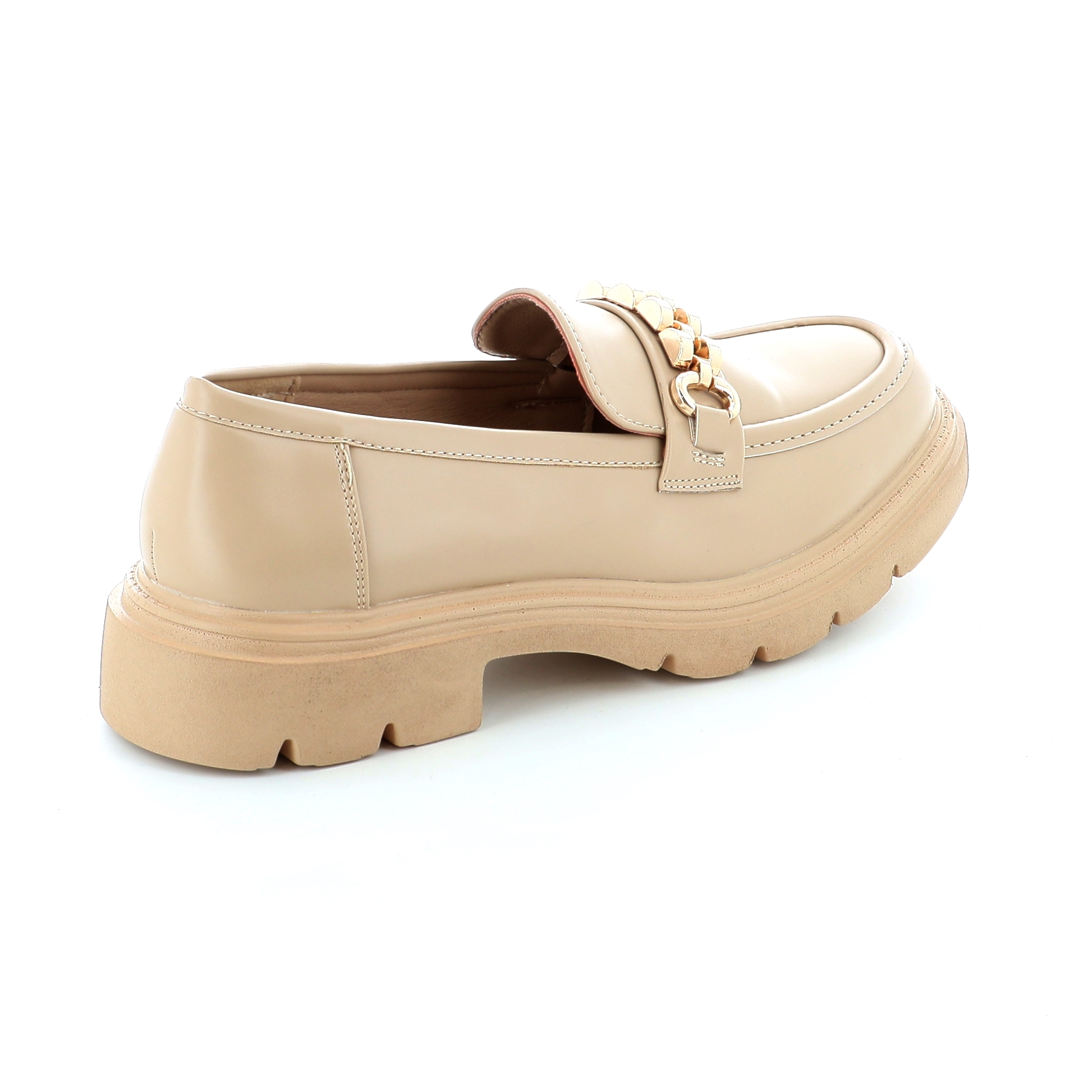 24001 Γυναικείο Παπούτσι Loafers Μπεζ γυναικεία