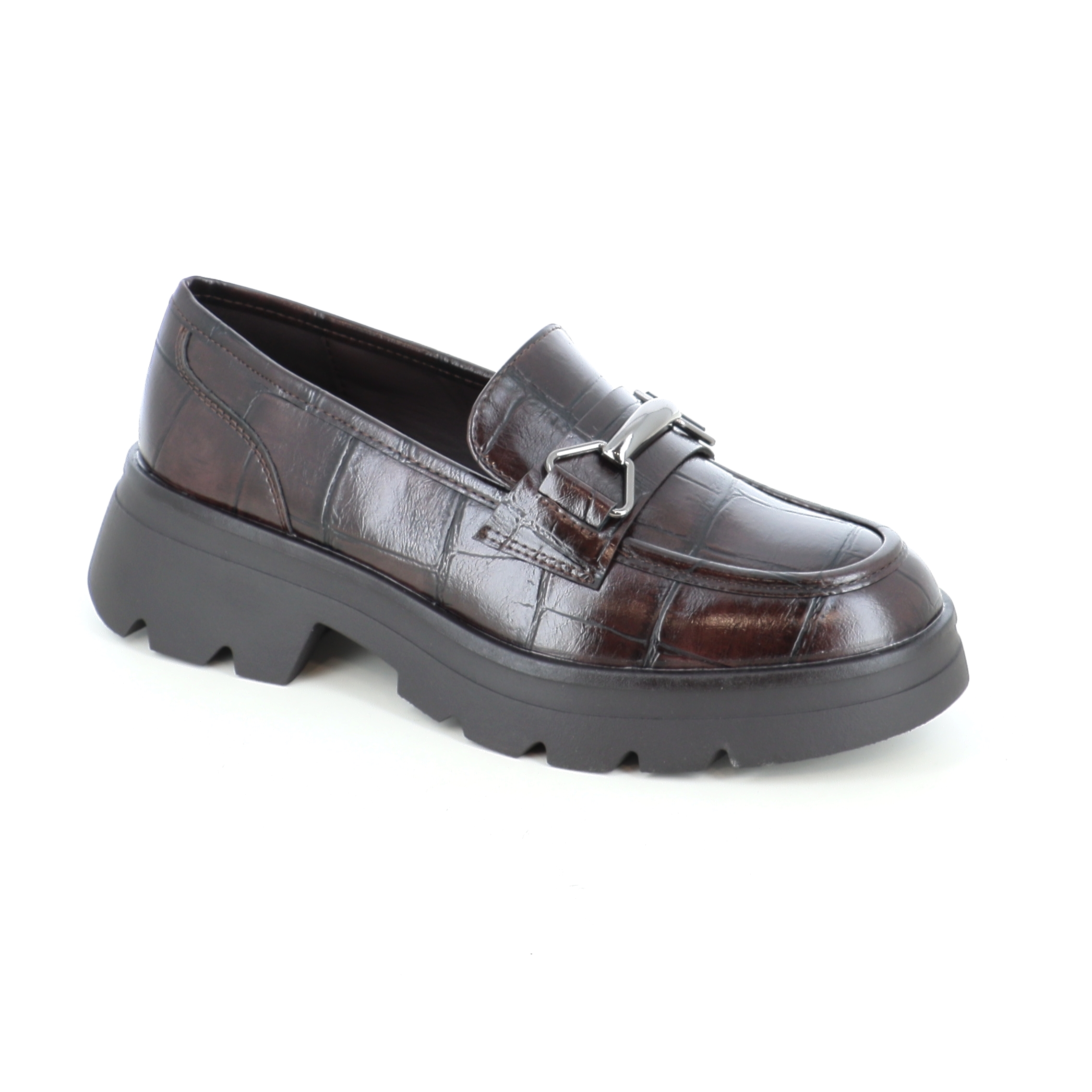 18032-7 ΓΥΝΑΙΚΕΙΟ ΥΠΟΔΗΜΑ LOAFERS, ΚΑΦΕ