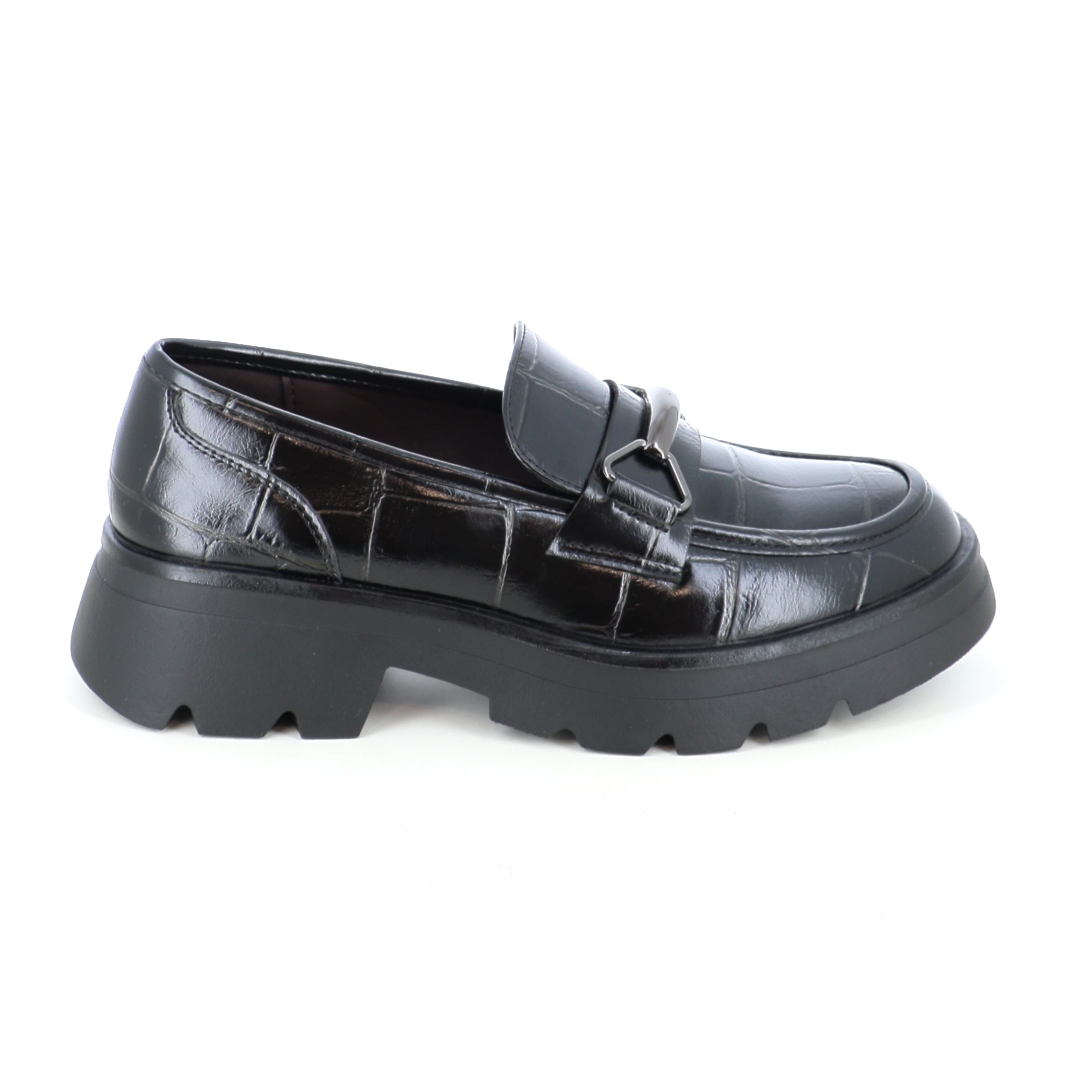 18032-7 ΓΥΝΑΙΚΕΙΟ ΥΠΟΔΗΜΑ LOAFERS, ΜΑΥΡΟ