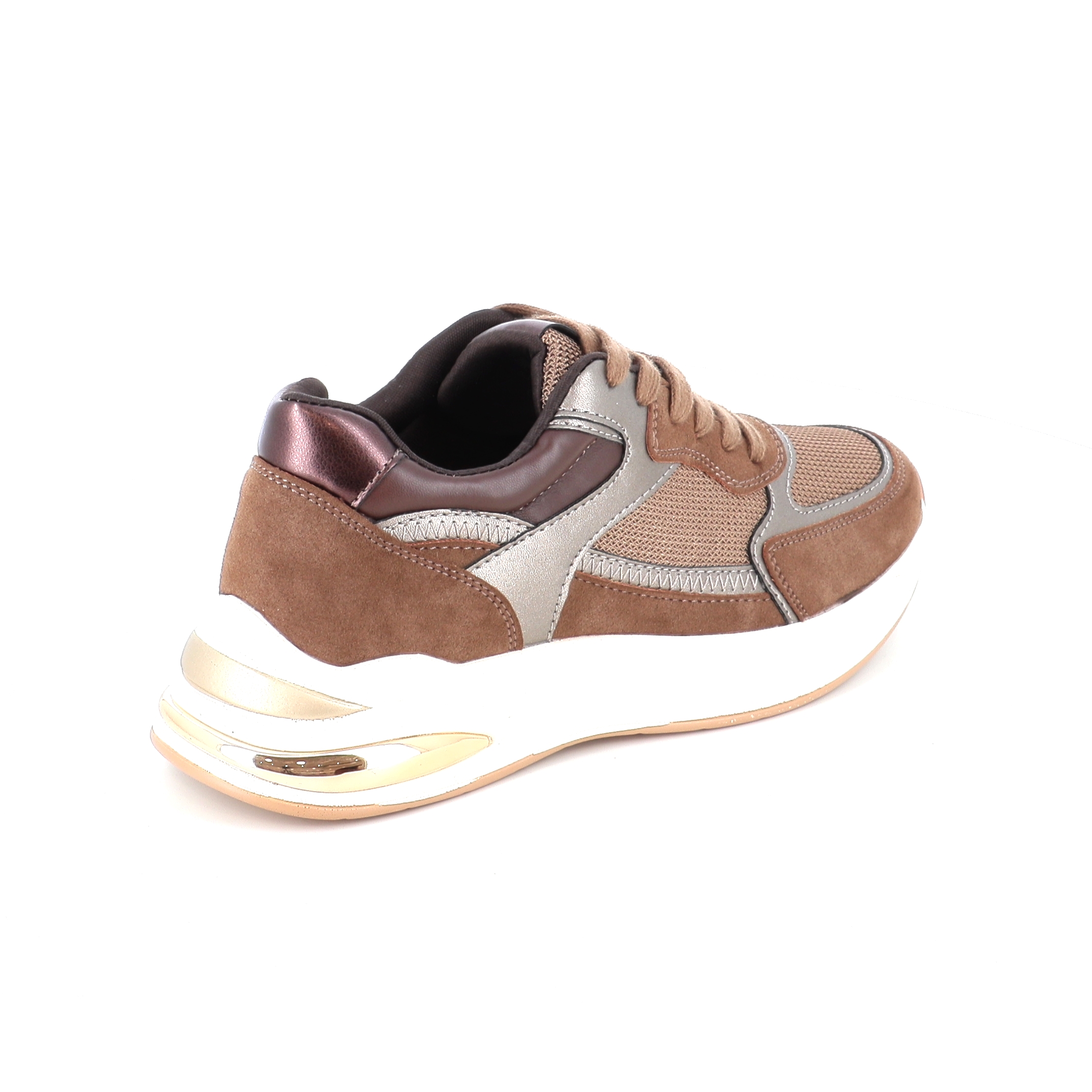 8062-06 Γυναικείο Παπούτσι Sneaker Καφε γυναικεία Αθλητικa-Sneakers