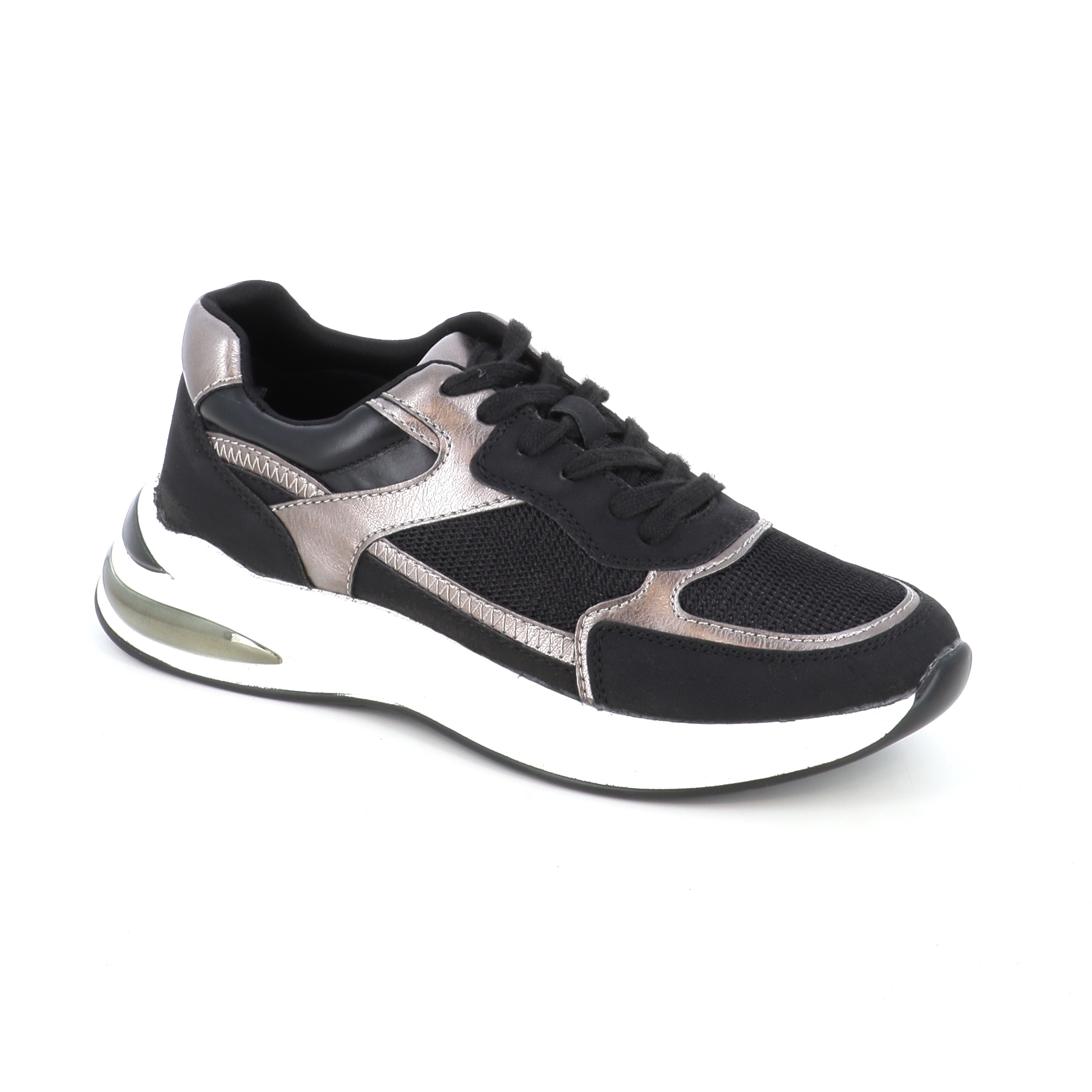 8062-06 ΓΥΝΑΙΚΕΙΟ ΥΠΟΔΗΜΑ SNEAKER, ΜΑΥΡΟ