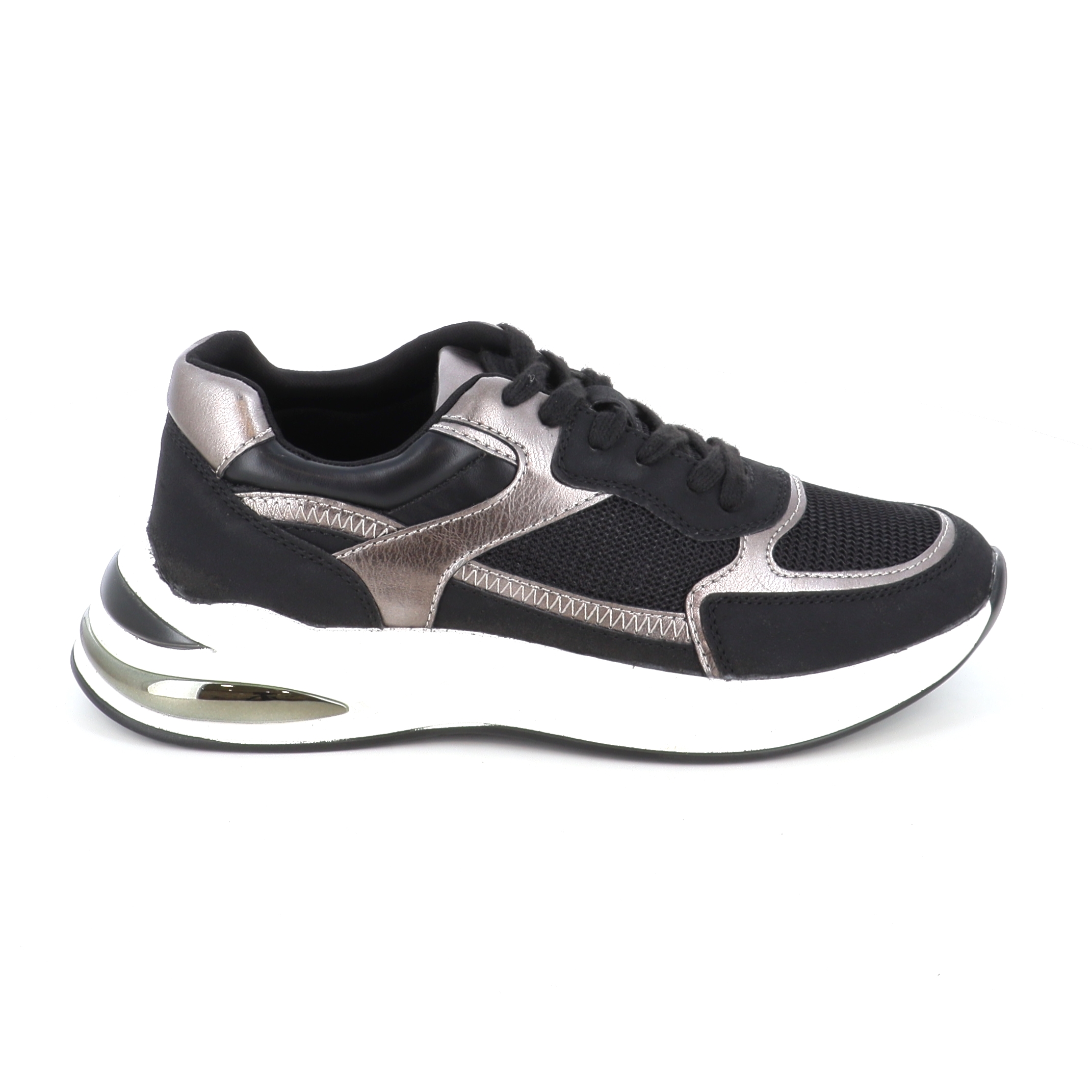 8062-06 ΓΥΝΑΙΚΕΙΟ ΥΠΟΔΗΜΑ SNEAKER, ΜΑΥΡΟ