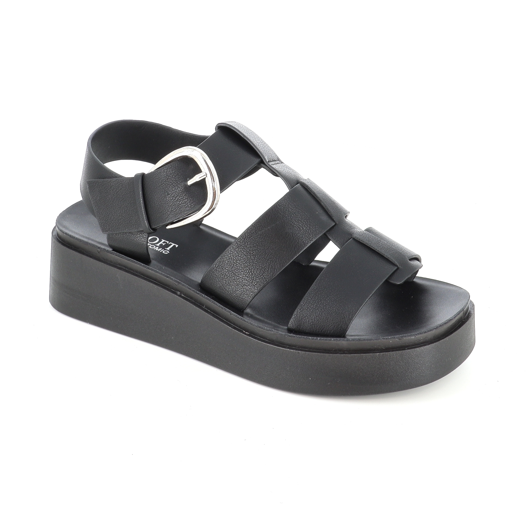 3/218-834 ΓΥΝΑΙΚΕΙΟ ΥΠΟΔΗΜΑ FLATFORM, ΜΑΥΡΟ