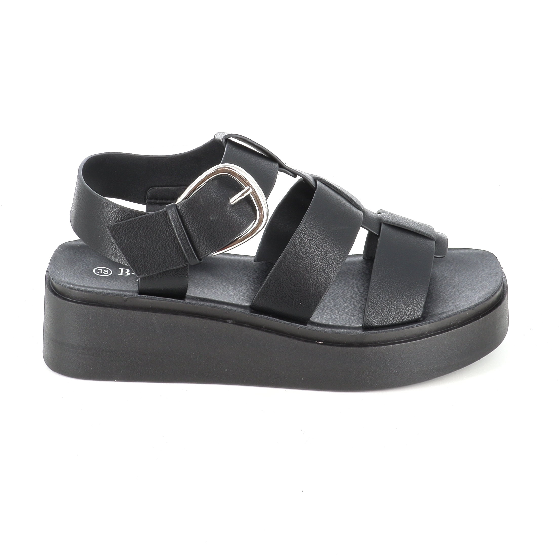 B-Soft 218-834 ΓΥΝΑΙΚΕΙΟ ΥΠΟΔΗΜΑ FLATFORM, ΜΑΥΡΟ - 2
