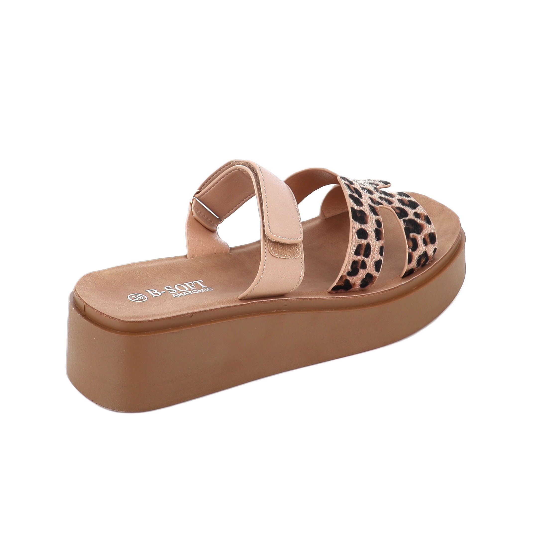 218-839 Γυναικείο Παπούτσι Flatform Μπεζ γυναικεία Πλατφορμες