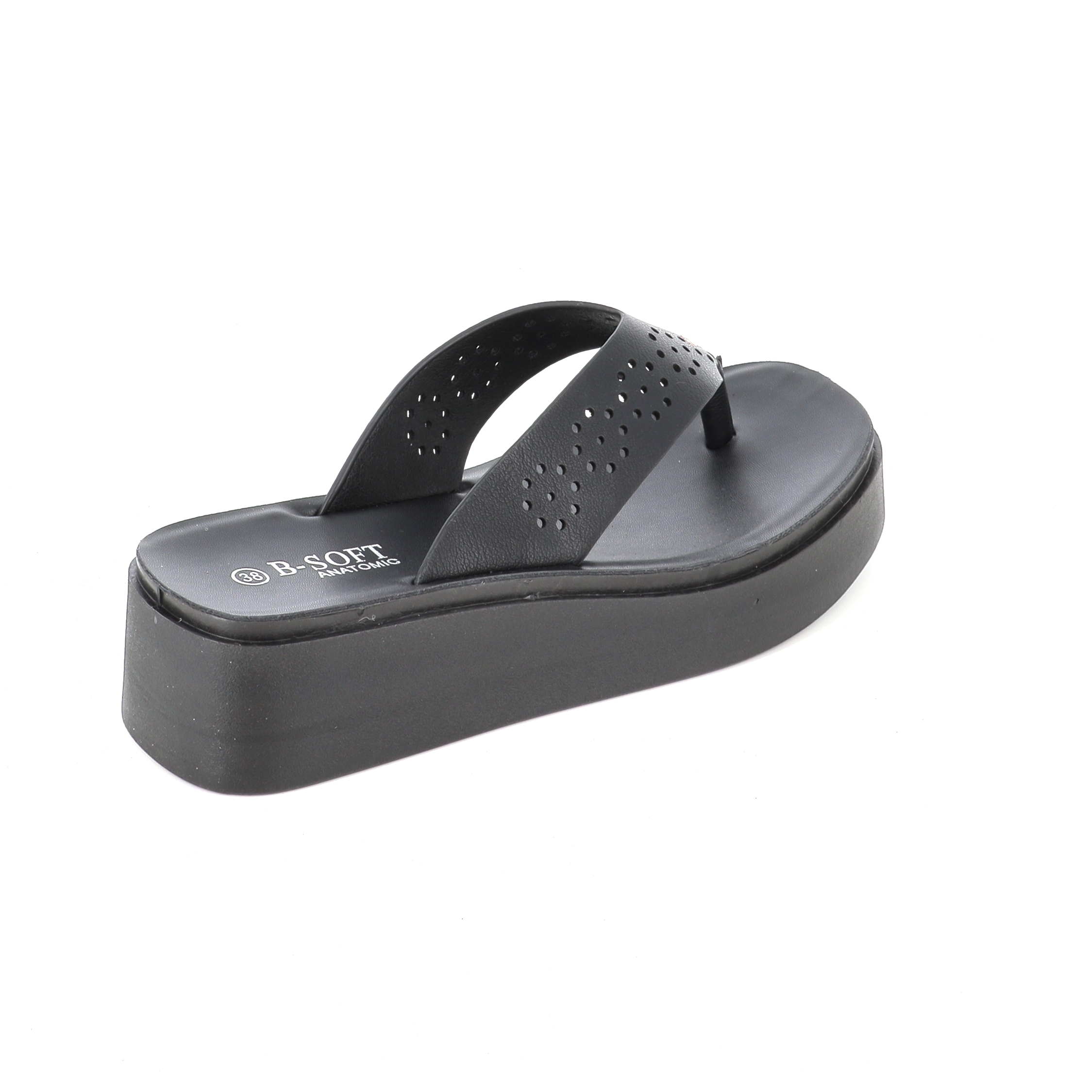 218-842 Γυναικείο Παπούτσι Flatform Μαύρο γυναικεία Πλατφορμες