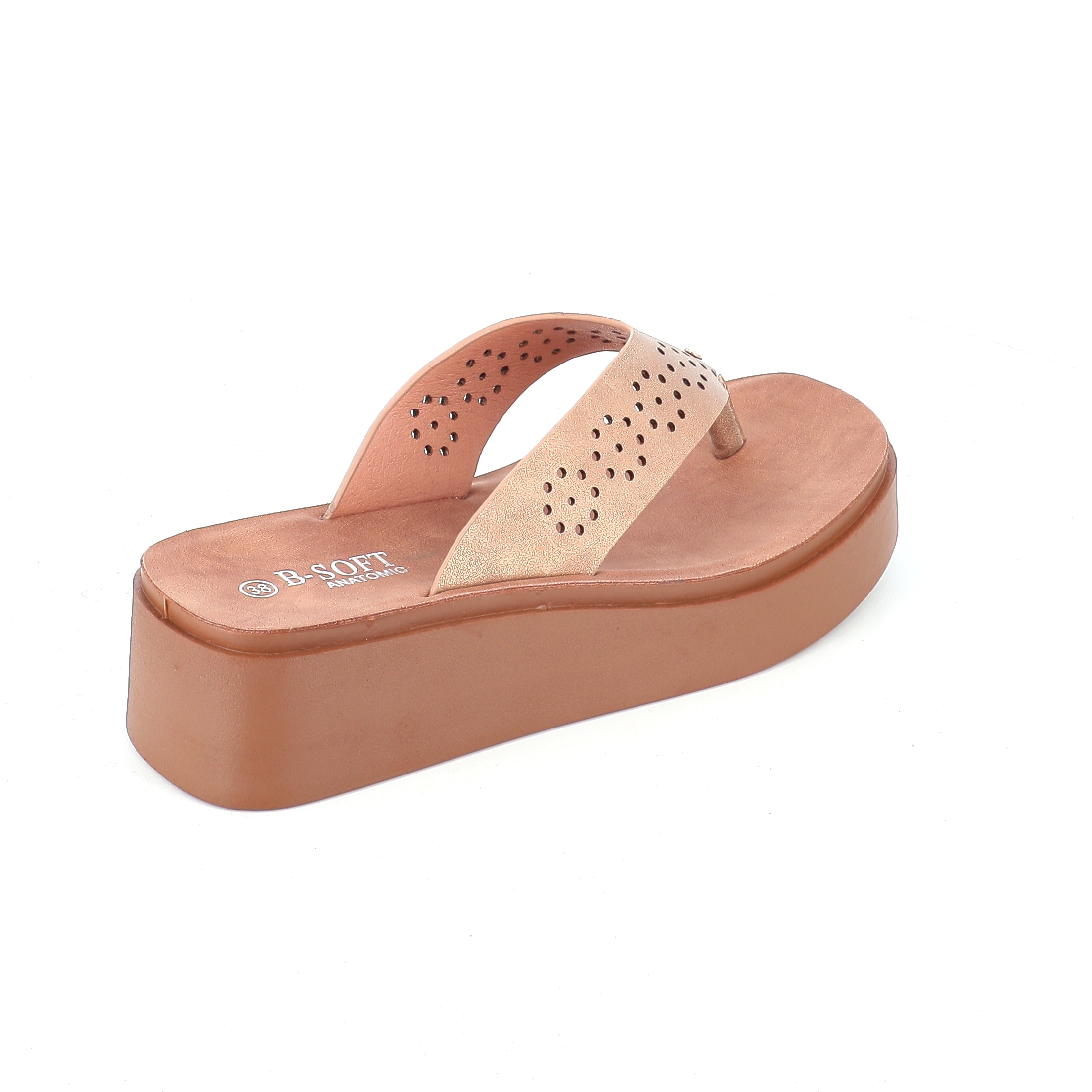 218-842 Γυναικείο Παπούτσι Flatform Χρυσό γυναικεία Πλατφορμες