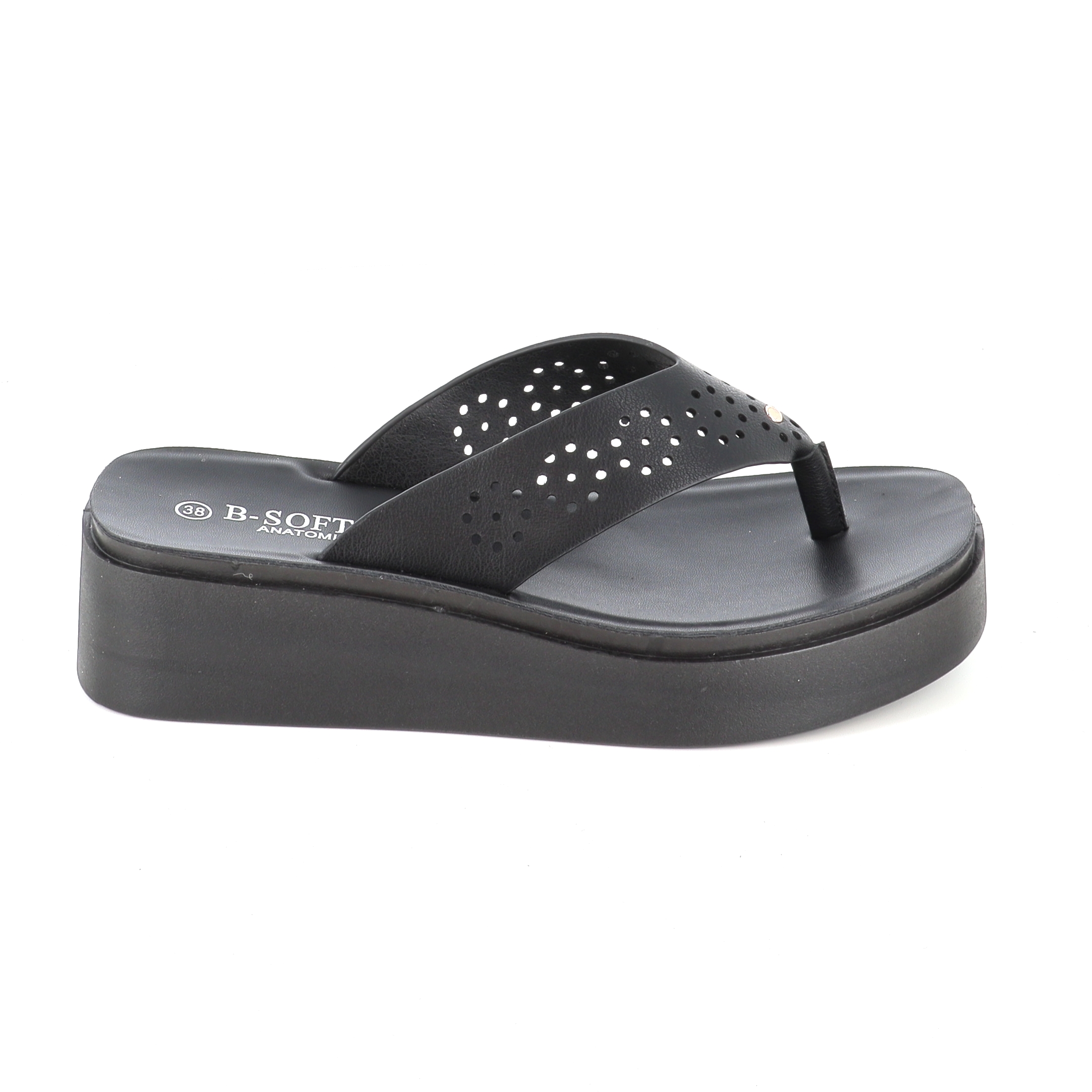 B-Soft 218-842 ΓΥΝΑΙΚΕΙΟ ΥΠΟΔΗΜΑ FLATFORM, ΜΑΥΡΟ - 2