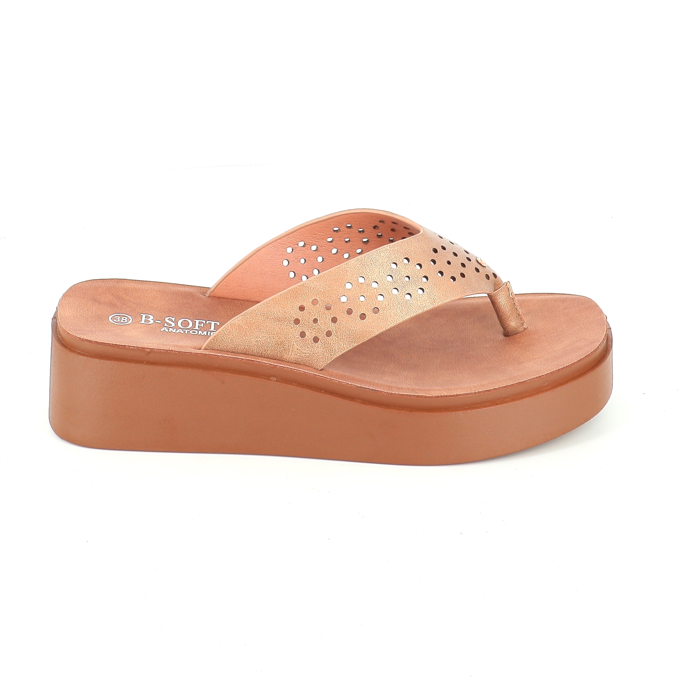 B-Soft 218-842 ΓΥΝΑΙΚΕΙΟ ΥΠΟΔΗΜΑ FLATFORM, ΧΡΥΣΟ - 2