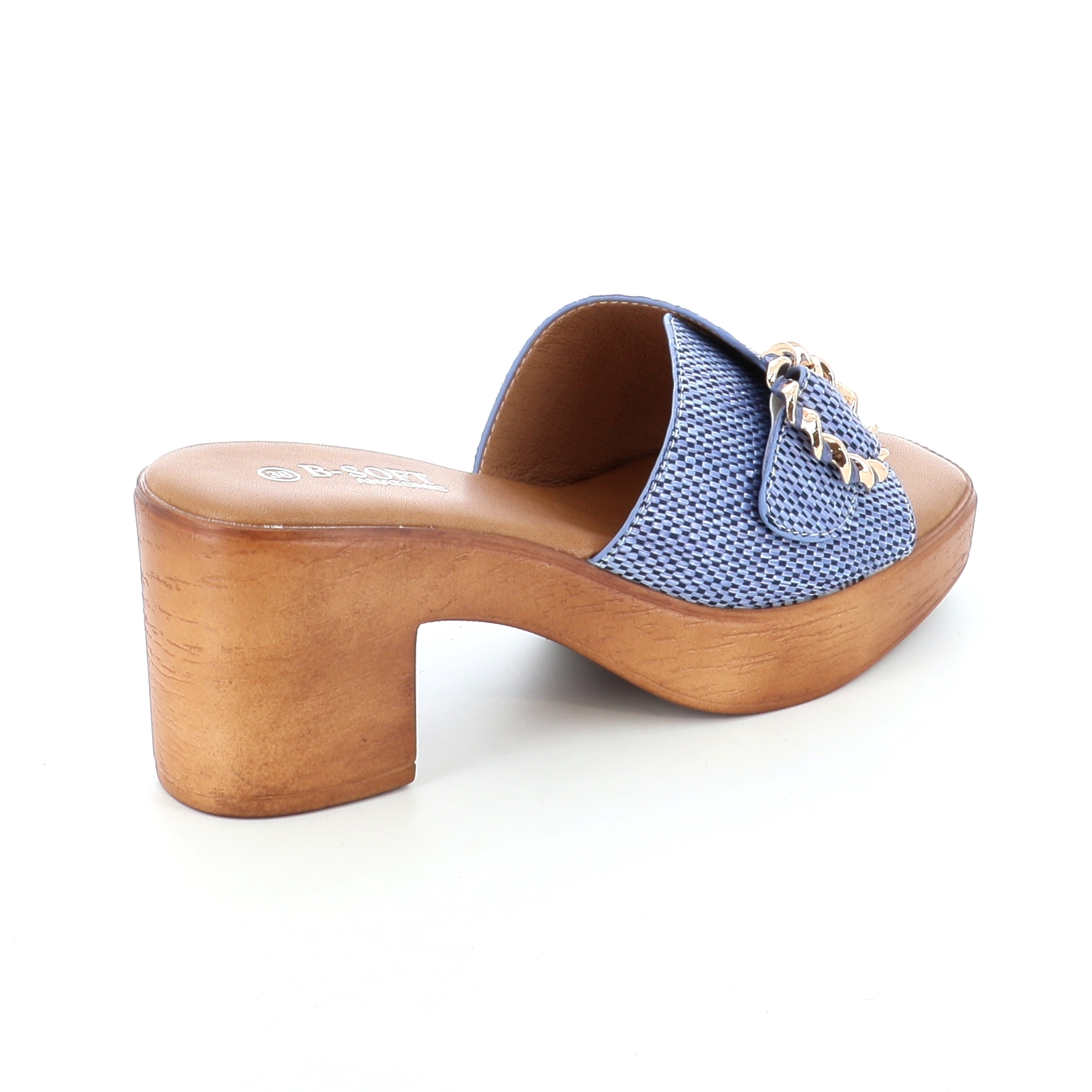 2367-87 Γυναικείο Παπούτσι Mule Μπλε γυναικεία Mules