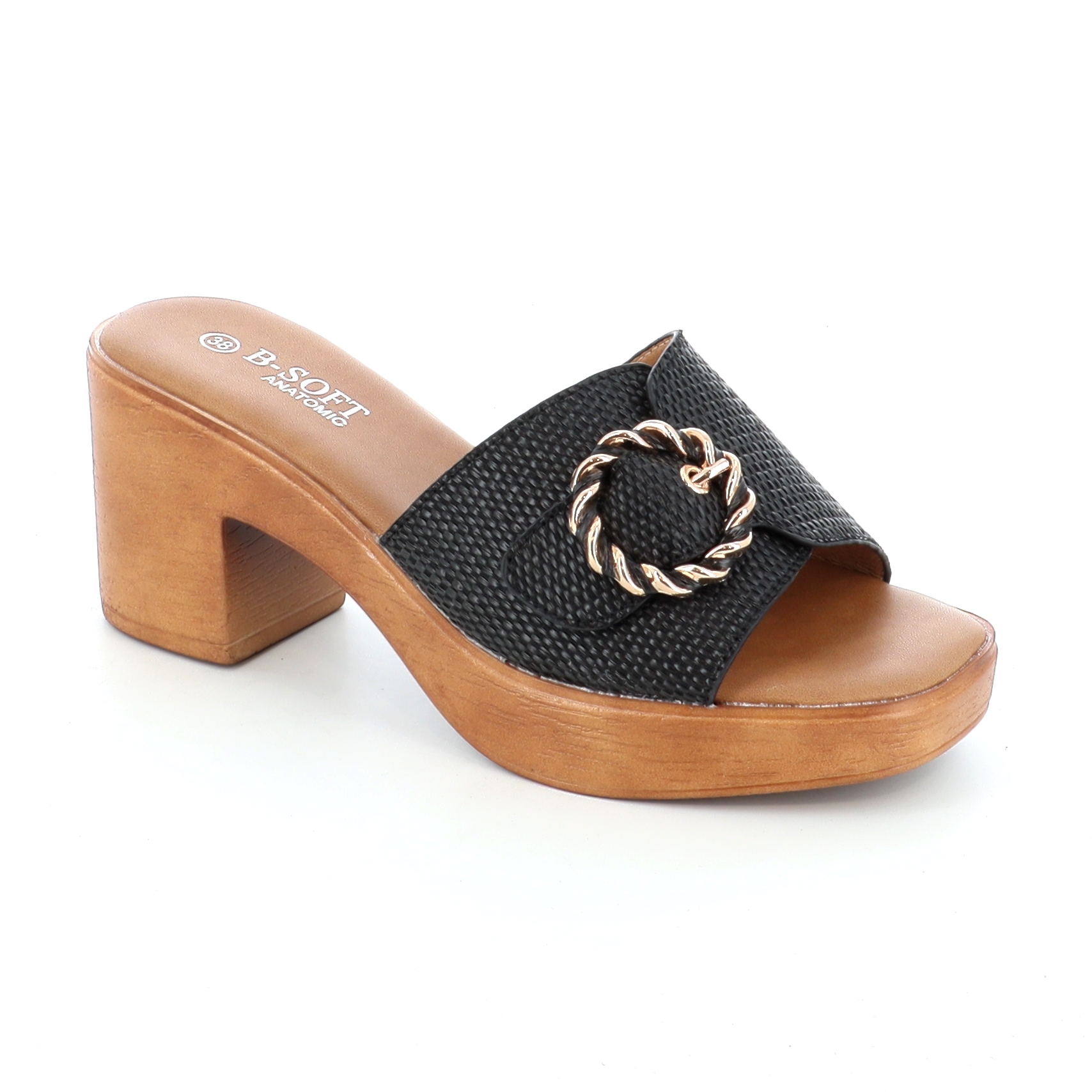 2367-87 ΓΥΝΑΙΚΕΙΟ ΥΠΟΔΗΜΑ MULE, ΜΑΥΡΟ