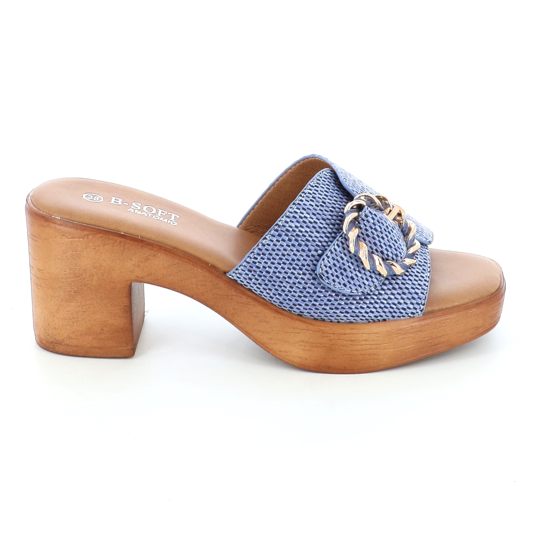 2367-87 ΓΥΝΑΙΚΕΙΟ ΥΠΟΔΗΜΑ MULE, ΜΠΛΕ