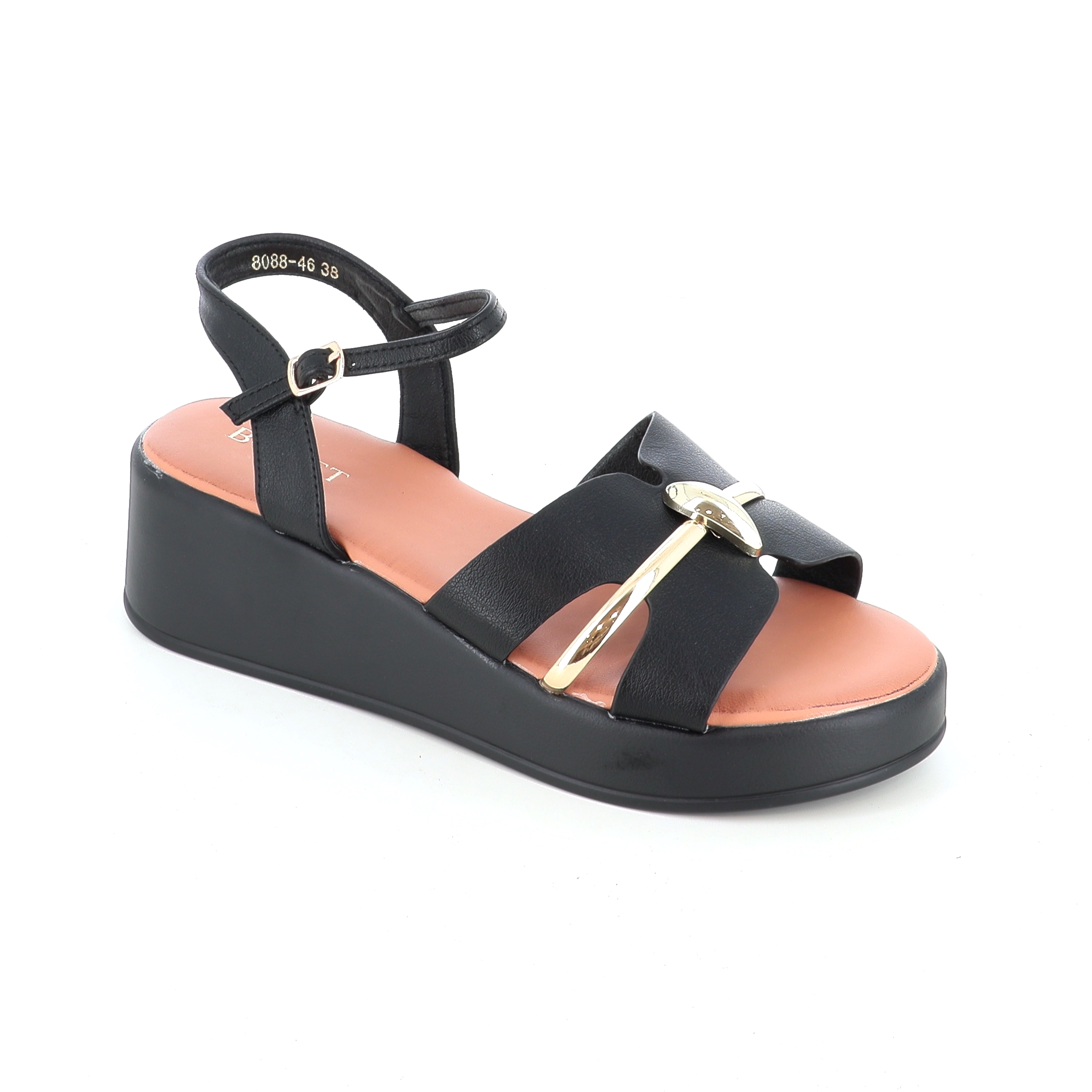 8088-46 ΓΥΝΑΙΚΕΙΟ ΥΠΟΔΗΜΑ ΠΛΑΤΦΟΡΜΑ, ΜΑΥΡΟ