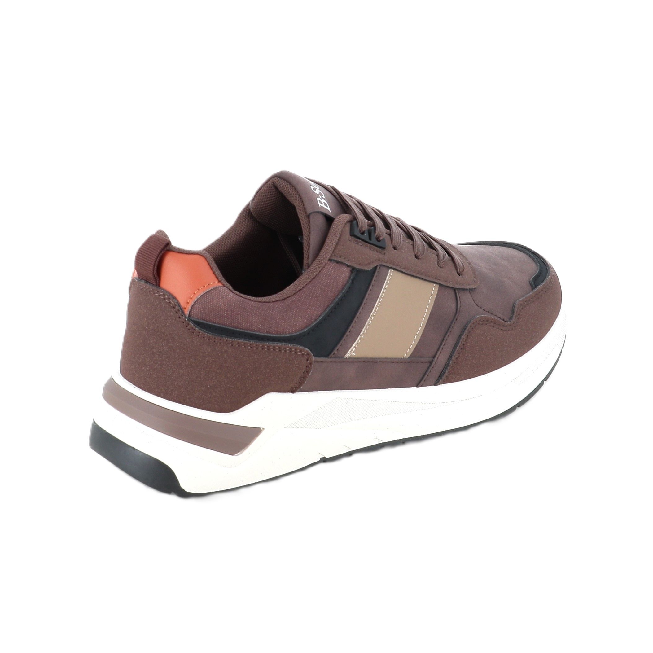 321038 Ανδρικό Παπούτσι Sneaker Καφε ανδρικά αθλητικά-Sneakers