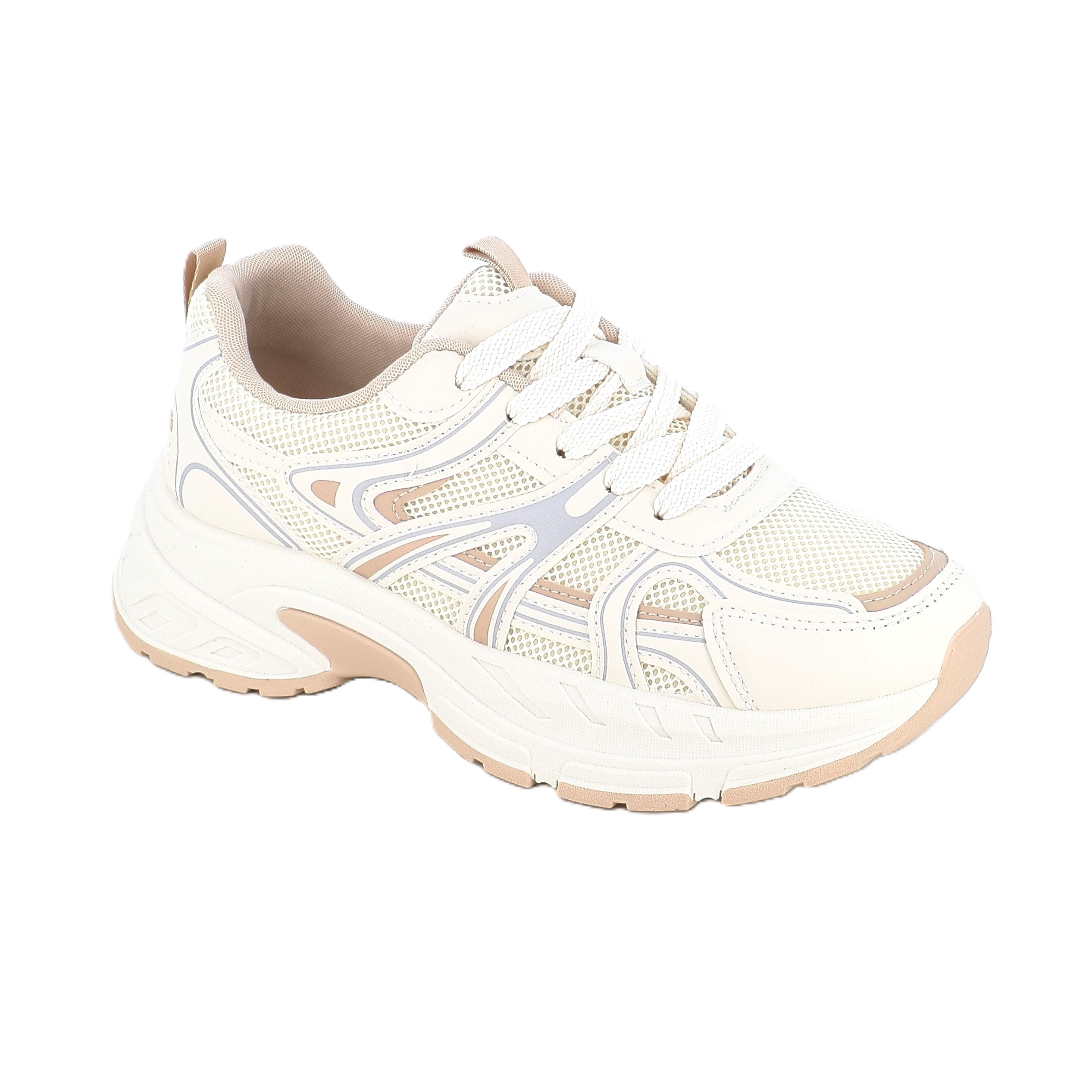 25610-2 Γυναικείο Παπούτσι Casual Ασπρο γυναικεία Αθλητικa-Sneakers