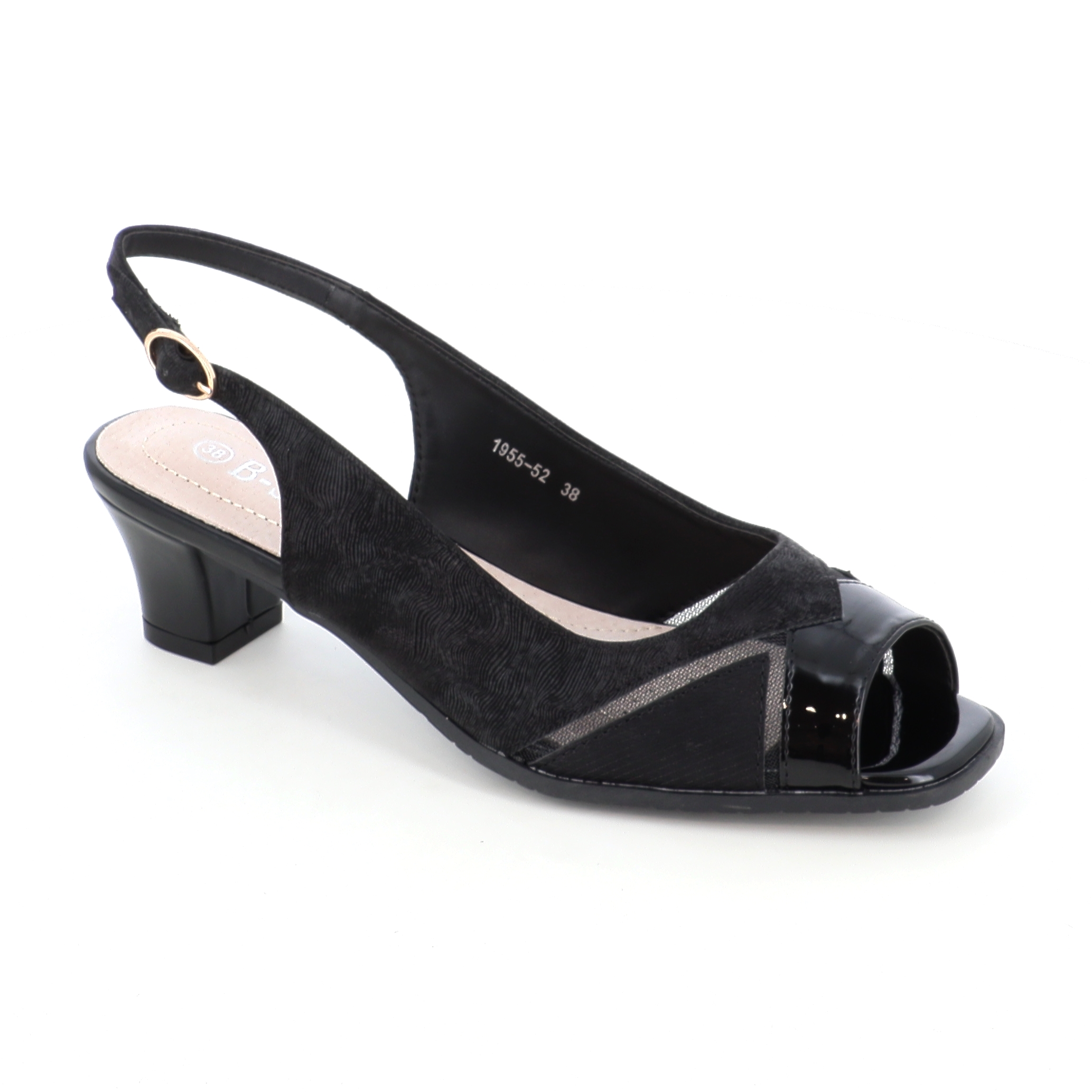 1955-52 ΓΥΝΑΙΚΕΙΟ ΥΠΟΔΗΜΑ ΠΕΔΙΛΟ, ΜΑΥΡΟ