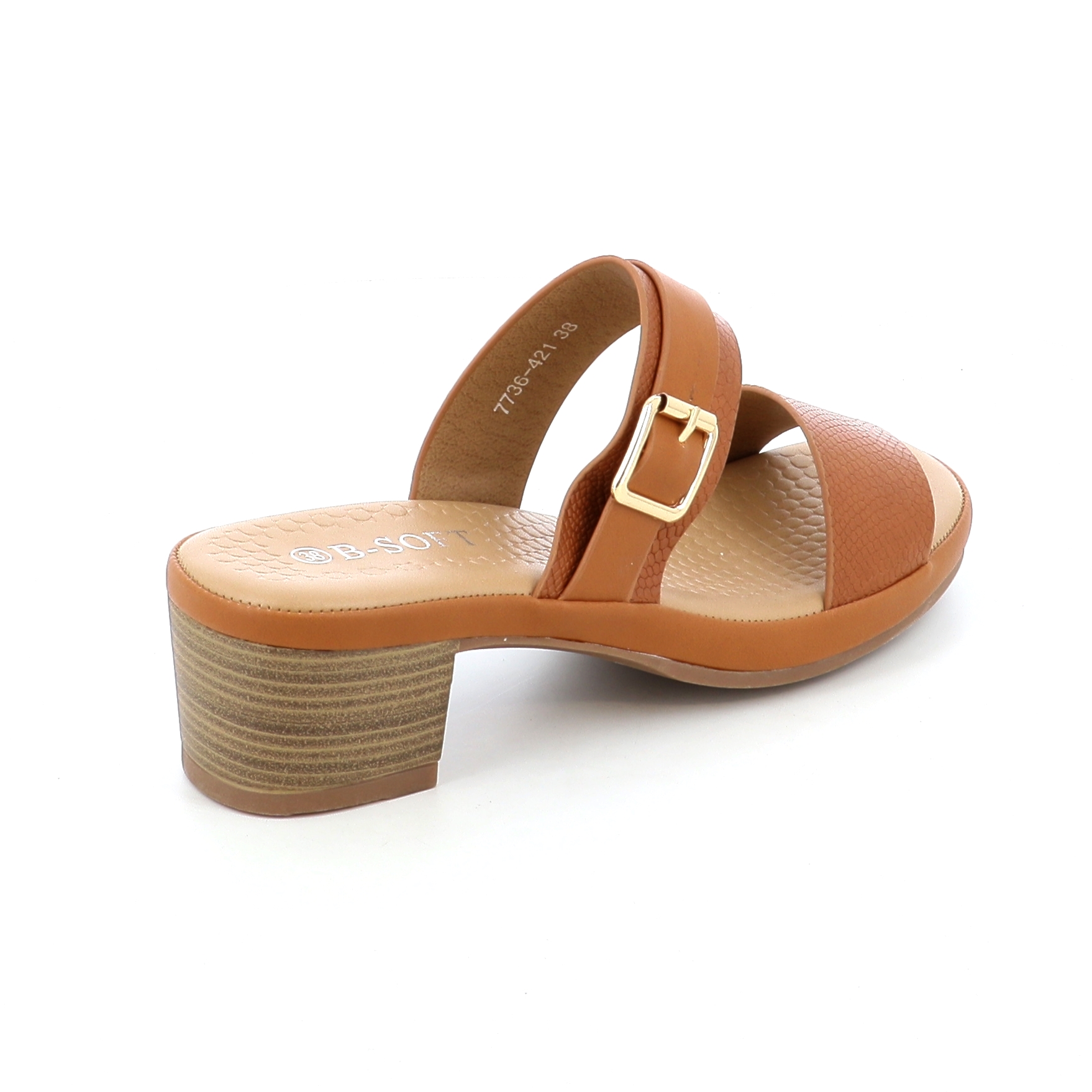 7736-421 Γυναικείο Παπούτσι Mule Μπεζ γυναικεία Mules