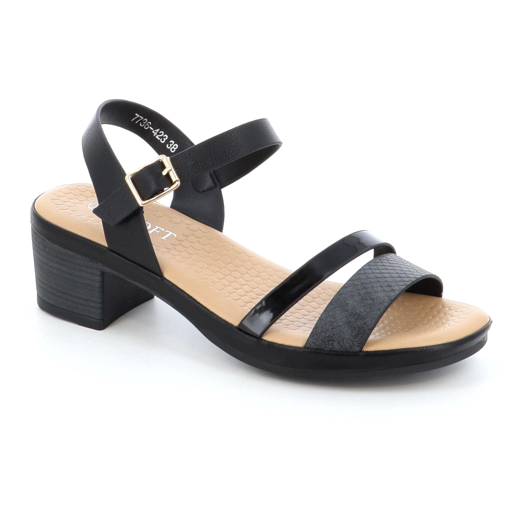 7736-423 ΓΥΝΑΙΚΕΙΟ ΥΠΟΔΗΜΑ ΠΕΔΙΛΟ, ΜΑΥΡΟ