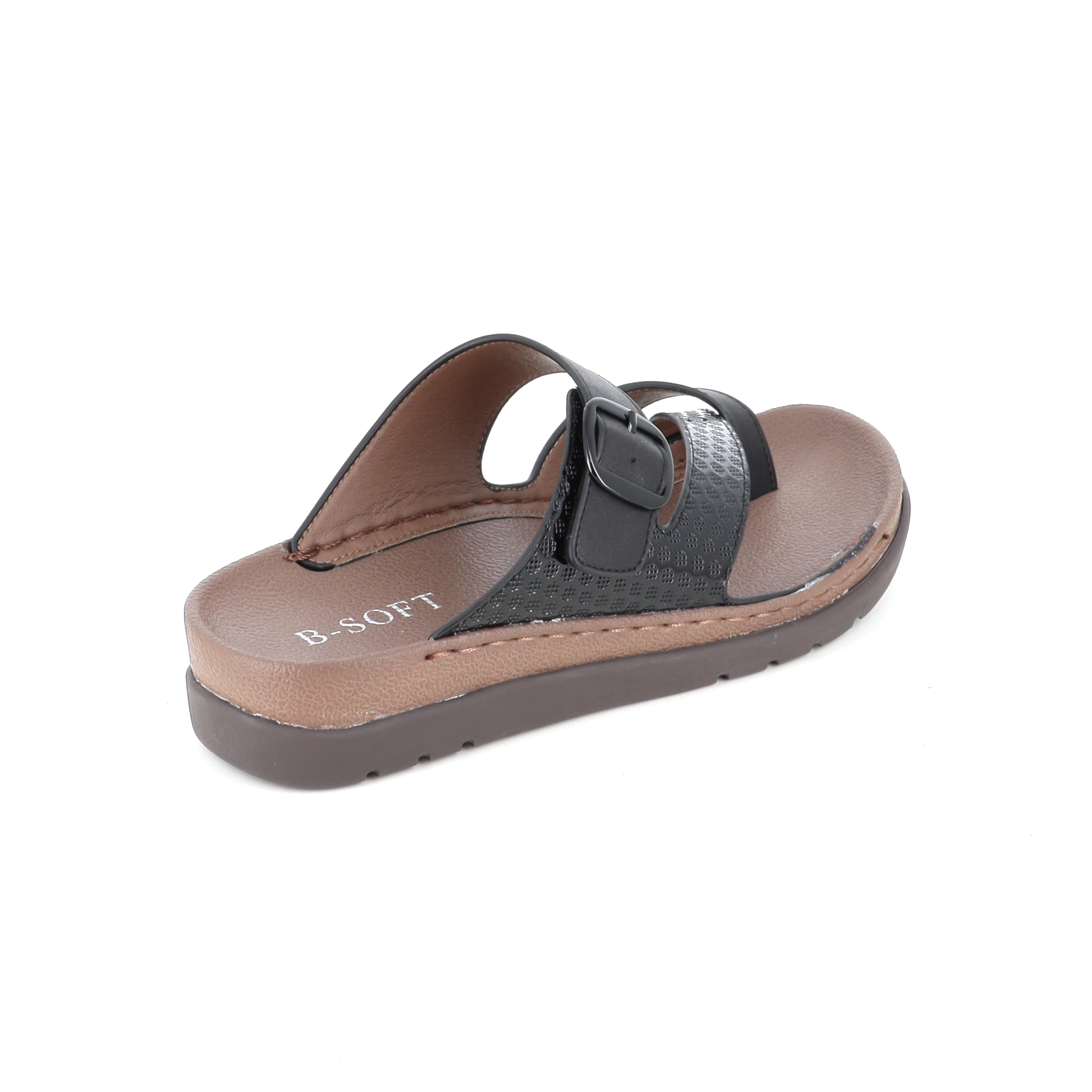 8045-8 Γυν Παπούτσι Μαύρο γυναικεία Flat & Σανδαλια