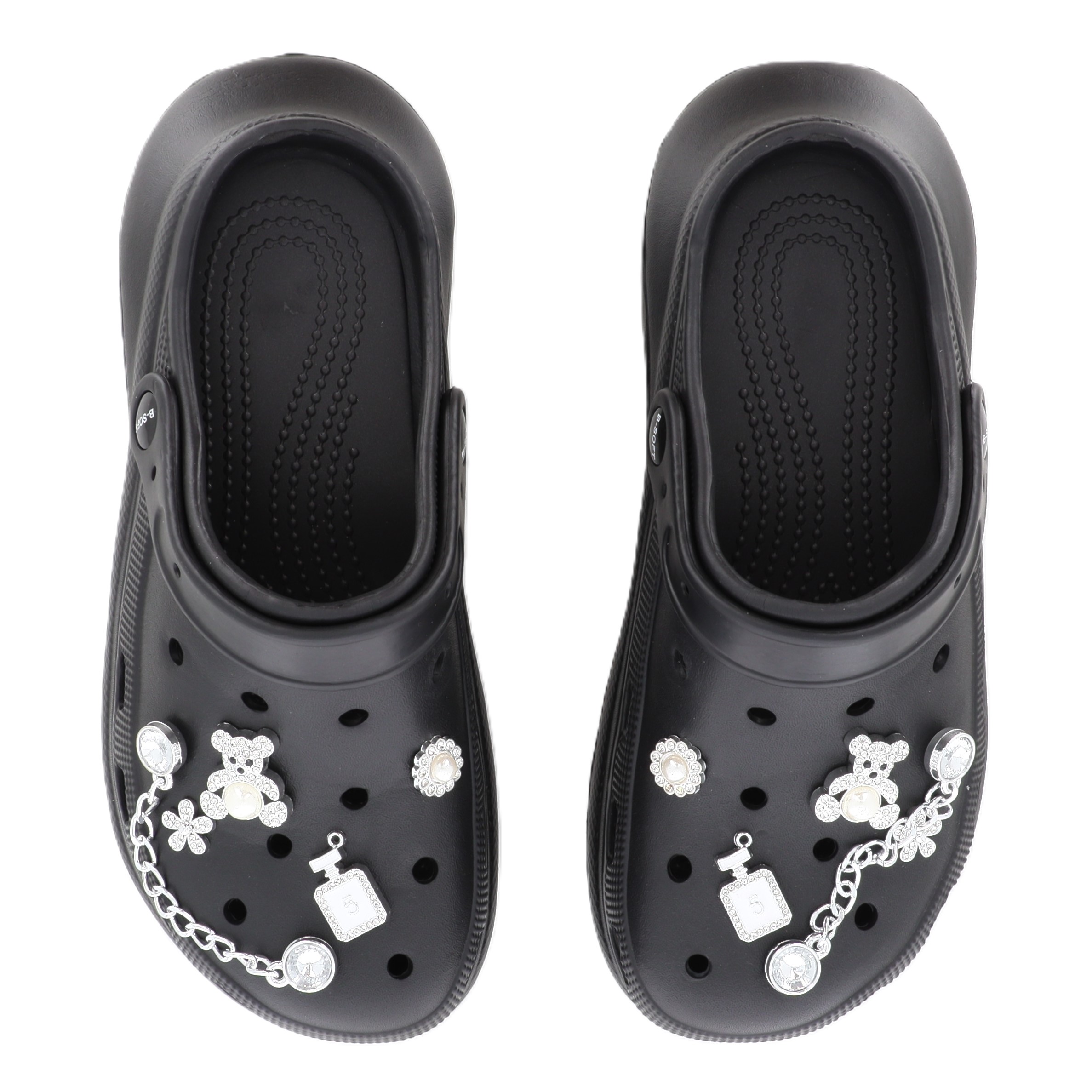 24735-2 ΓΥΝΑΙΚΕΙΑ ΣΑΓΙΟΝΑΡΑ CROCKS, ΜΑΥΡΟ