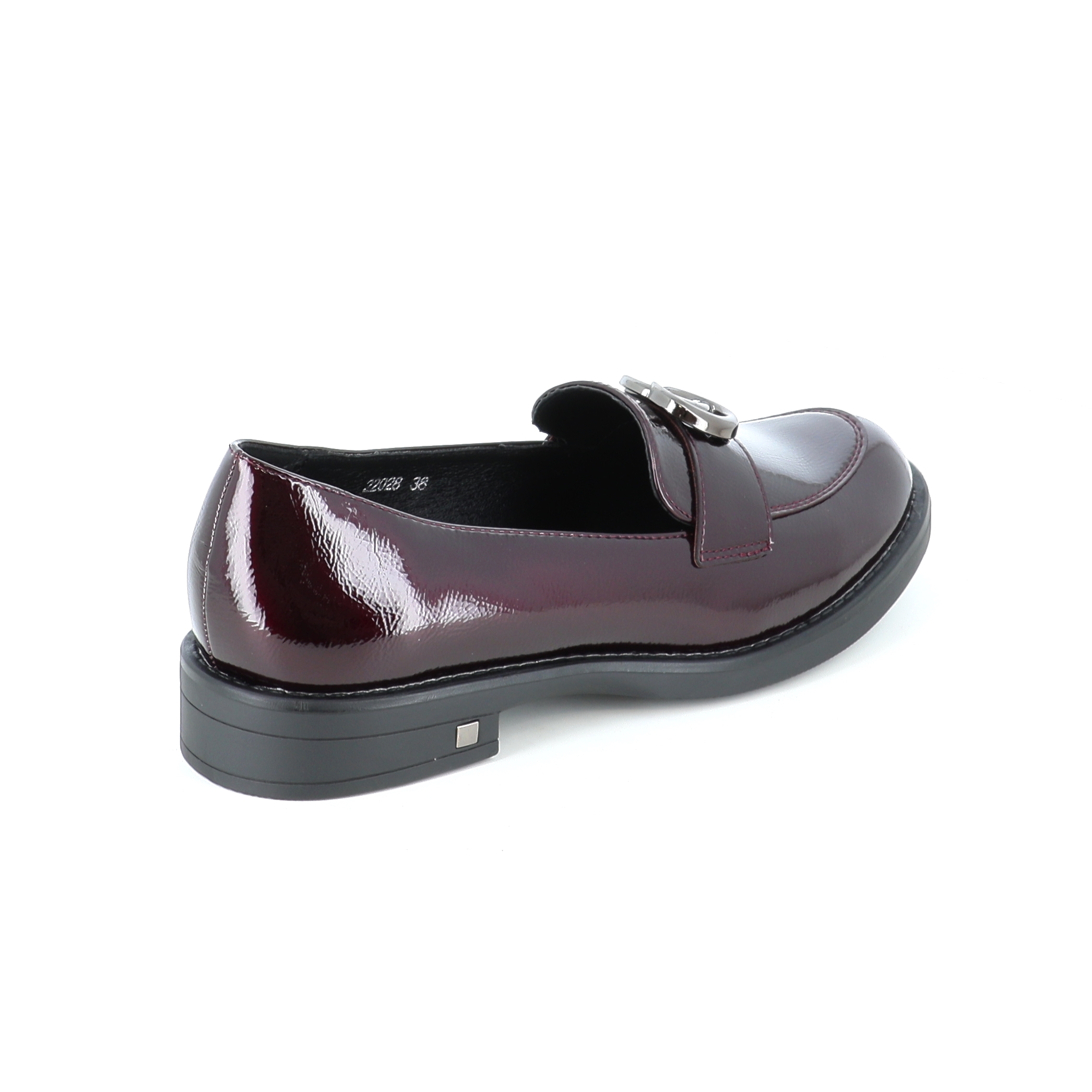 22028 Γυναικείο Παπούτσι Loafers Μπορντω γυναικεία