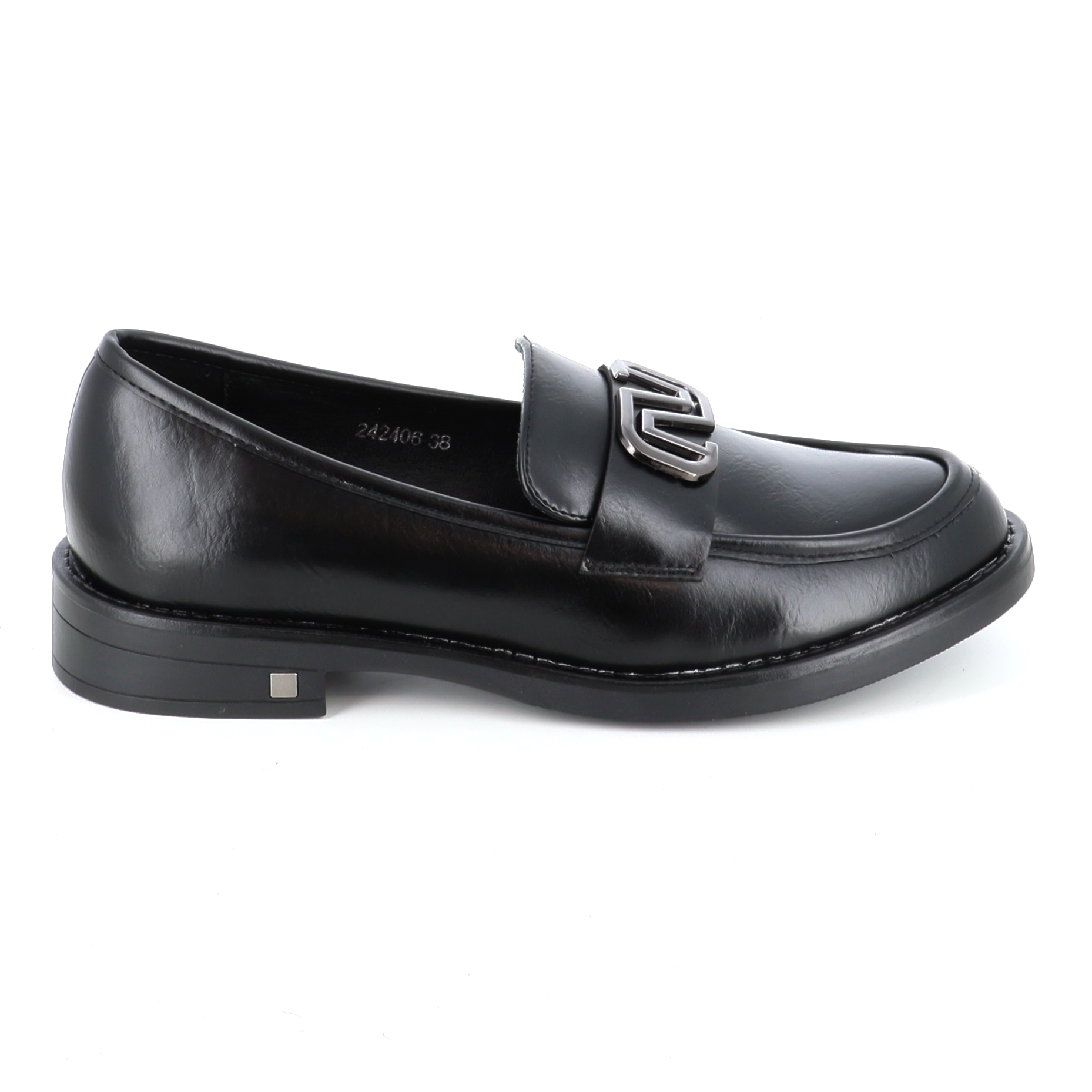 B-Soft 242406 ΓΥΝΑΙΚΕΙΟ ΥΠΟΔΗΜΑ LOAFERS, ΜΑΥΡΟ - 2