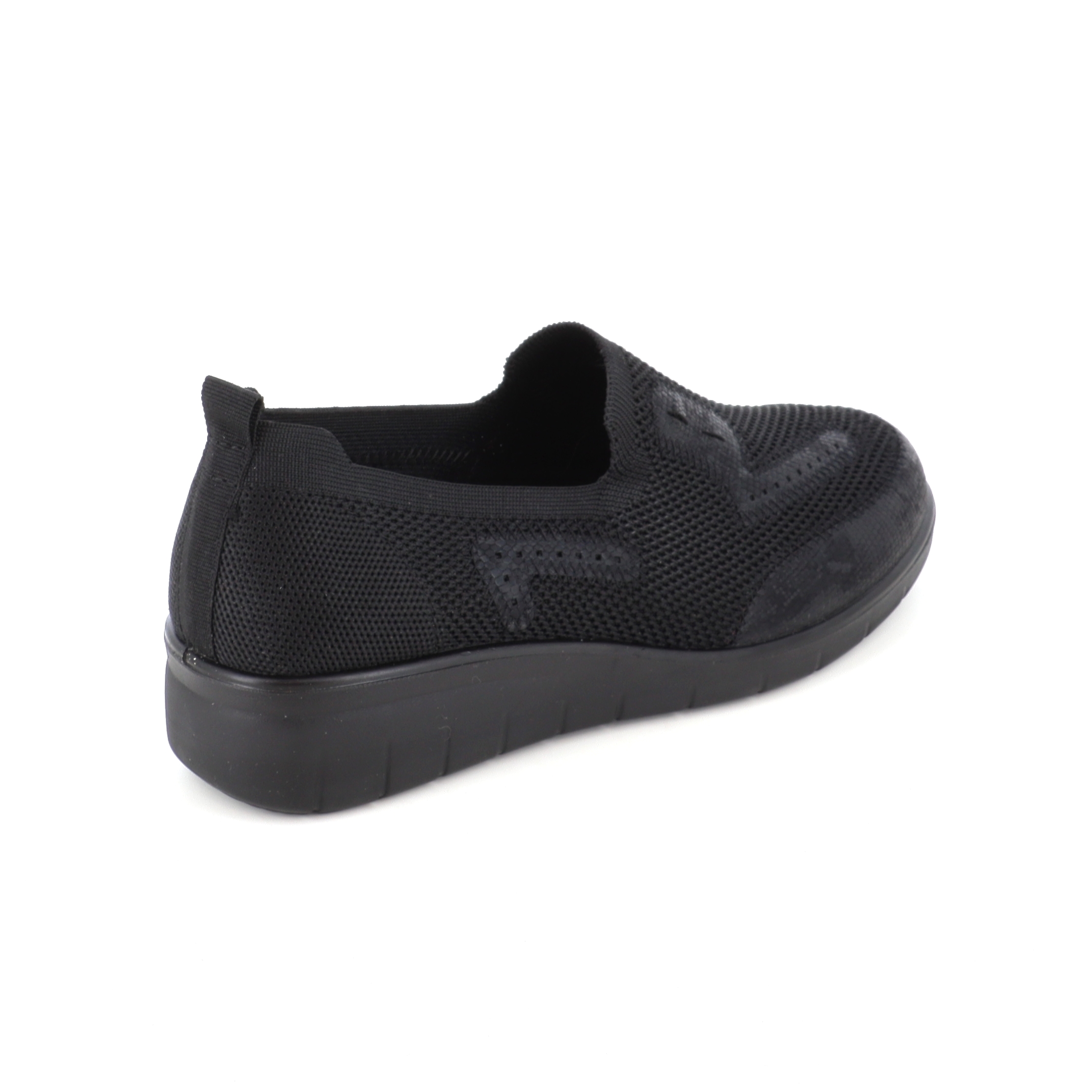 296-122 Γυναικείο Παπούτσι Casual Μαύρο γυναικεία Μοκασινια